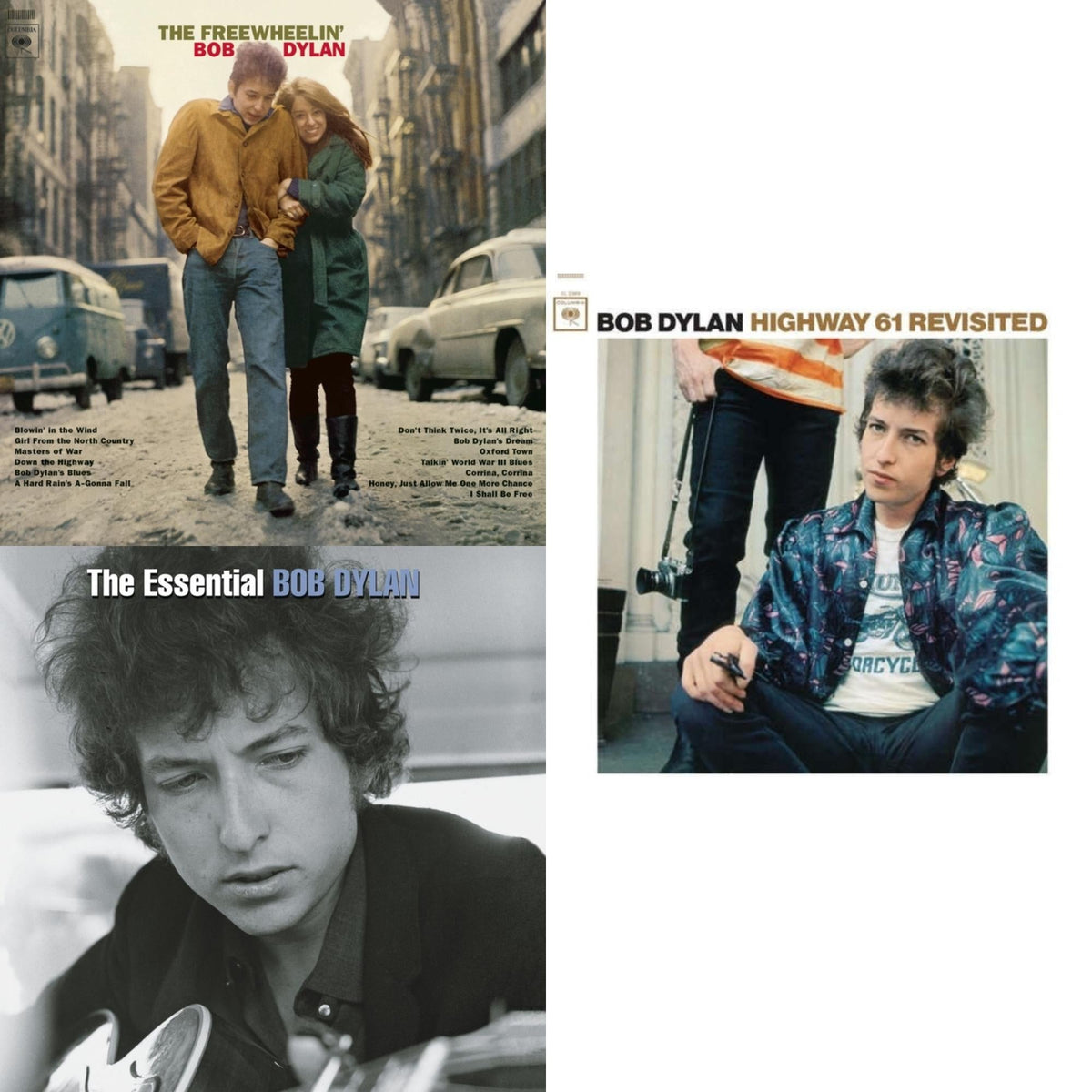 Highway 61 Revisited & Essential Bob Dylan & Freewheelin Bob Dylan (140G/Dl Code)