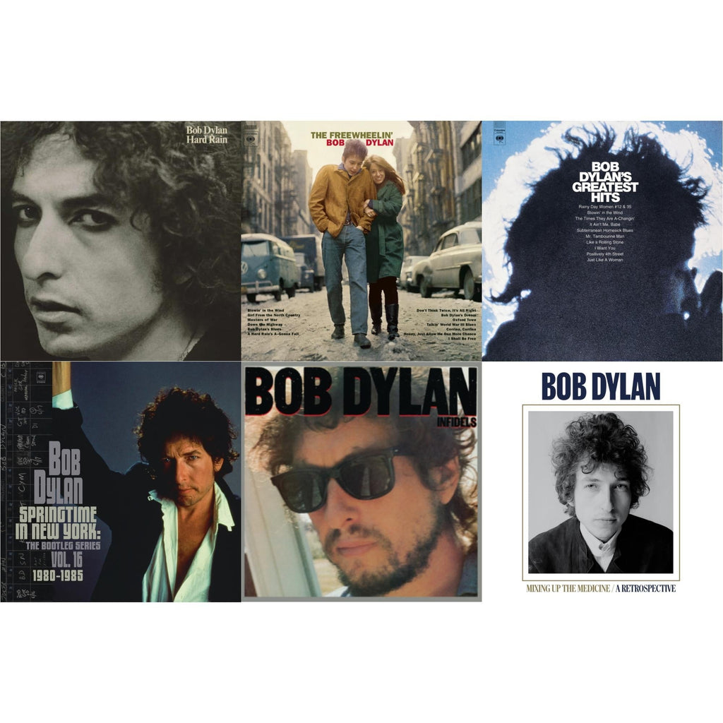 Infidels (150G/Dl Insert) & Springtime In New York: The Bootleg Series Vol. 16 (1980-1985) (2LP) & Mixing Up The Medicine & Hard Rain (150G/Dl Card) & Freewheelin Bob Dylan (140G/Dl Code) & Greatest Hits (150G/Dl Card)