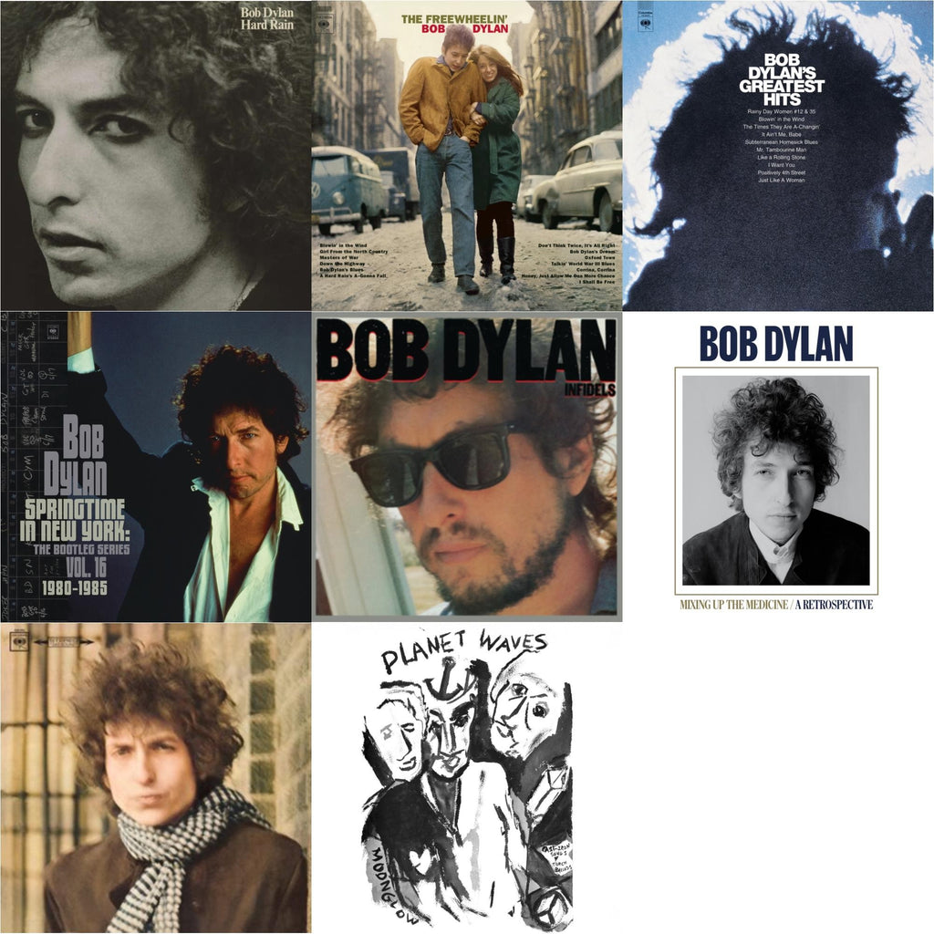 Infidels (150G/Dl Insert) & Planet Waves (150G LP Vinyl/Dl) & Springtime In New York: The Bootleg Series Vol. 16 (1980-1985) (2LP) & Blonde On Blonde & Mixing Up The Medicine & Hard Rain (150G/Dl Card) & Freewheelin Bob Dylan (140G/Dl Code)