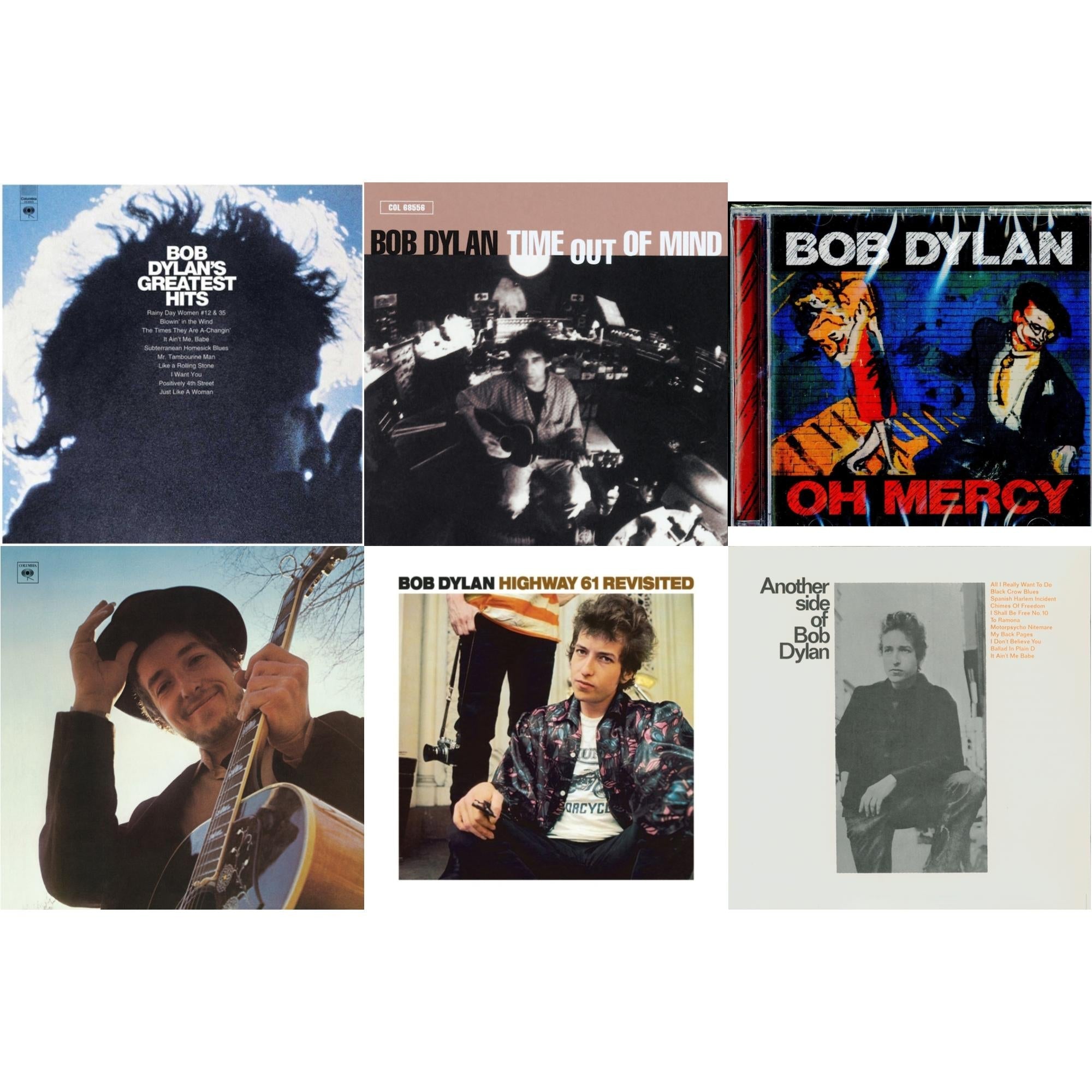 Greatest Hits Vol.1 & Time Out Of Mind & Oh Mercy & Nashville Skyline & Highway 61 Revisited & Another Side Of Bob Dylan