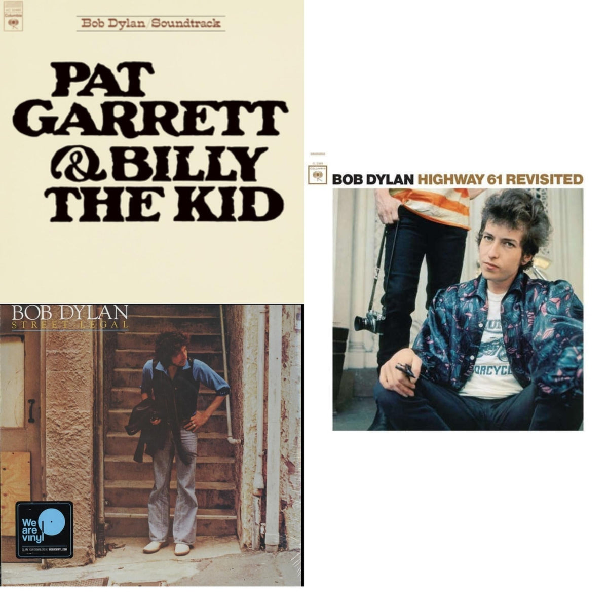 Pat Garrett & Billy The Kid (150G LP Vinyl/Dl) & Street-Legal (150G LP Vinyl/Dl) & Highway 61 Revisited