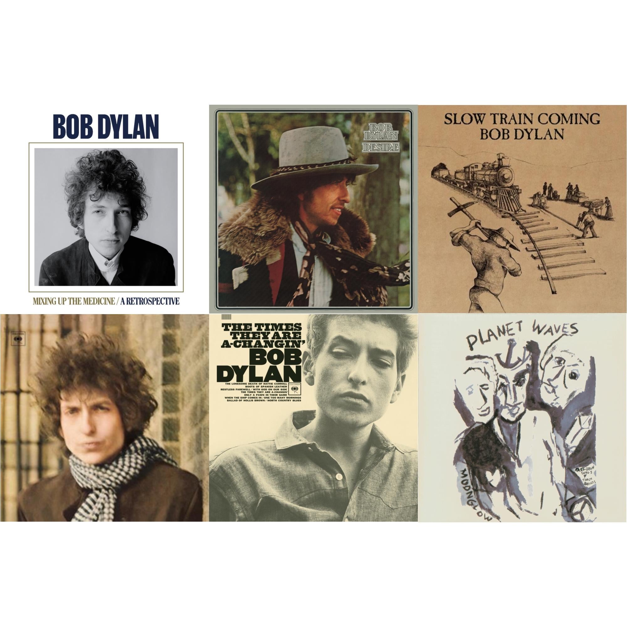 Mixing Up The Medicine & Desire & Slow Train Coming & Blonde On Blonde & Times They Are A-Changin & Planet Waves