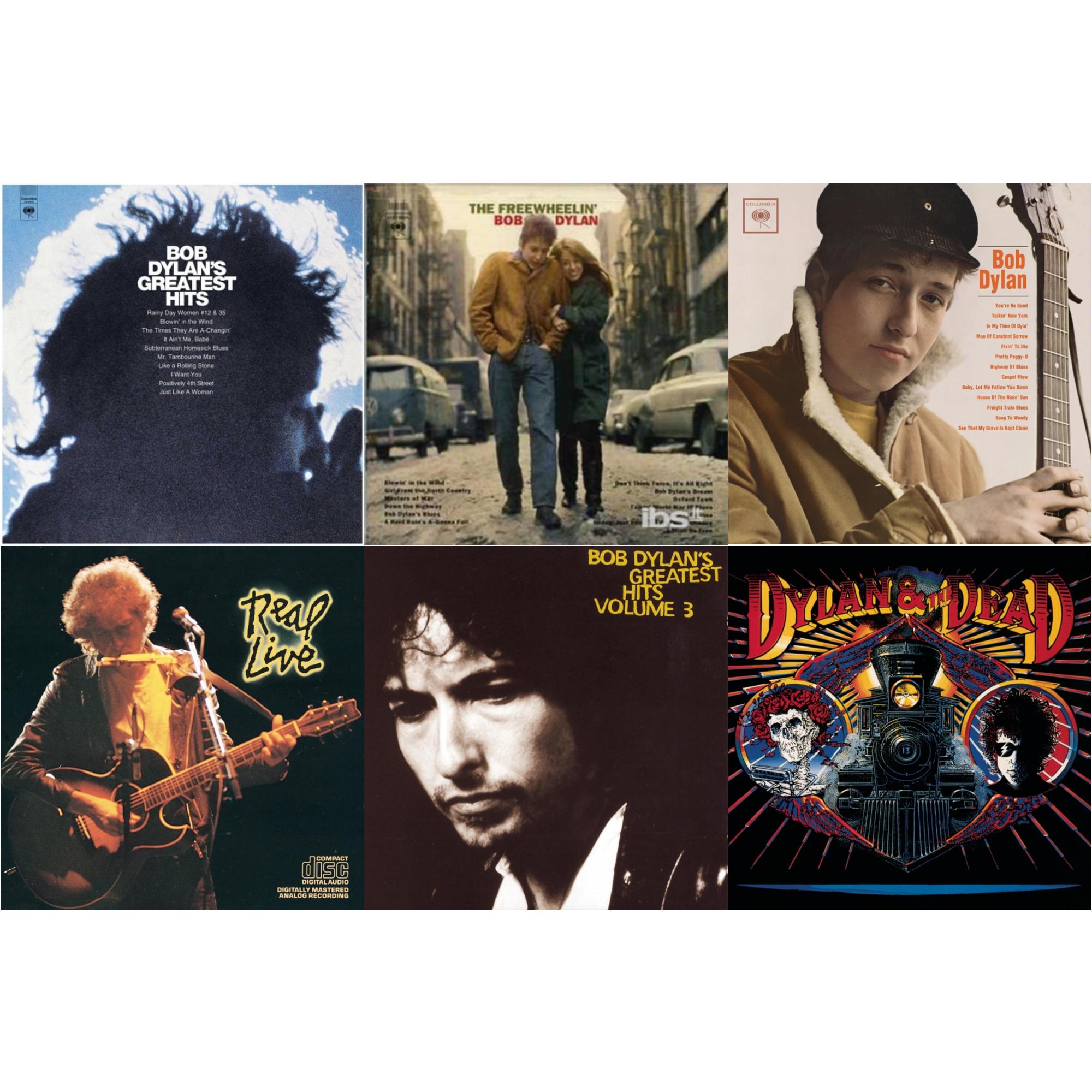 Greatest Hits Vol.1 & Freewheelin Bob Dylan & Bob Dylan & Real Live & Greatest Hits Vol.3 & Dylan & The Dead