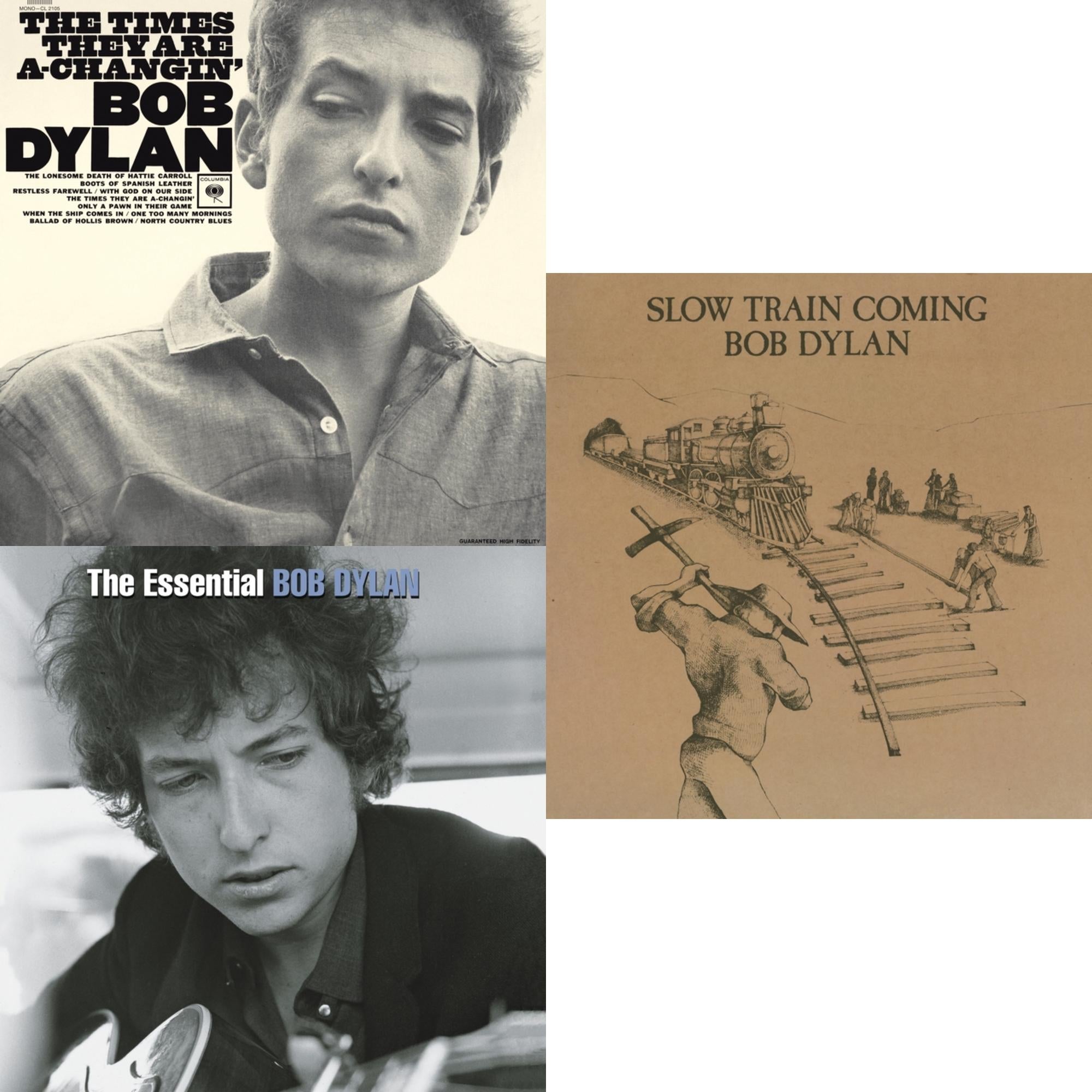 Times They Are A-Changin (Mono) & Essential Bob Dylan & Slow Train Coming (150G/Dl Card)