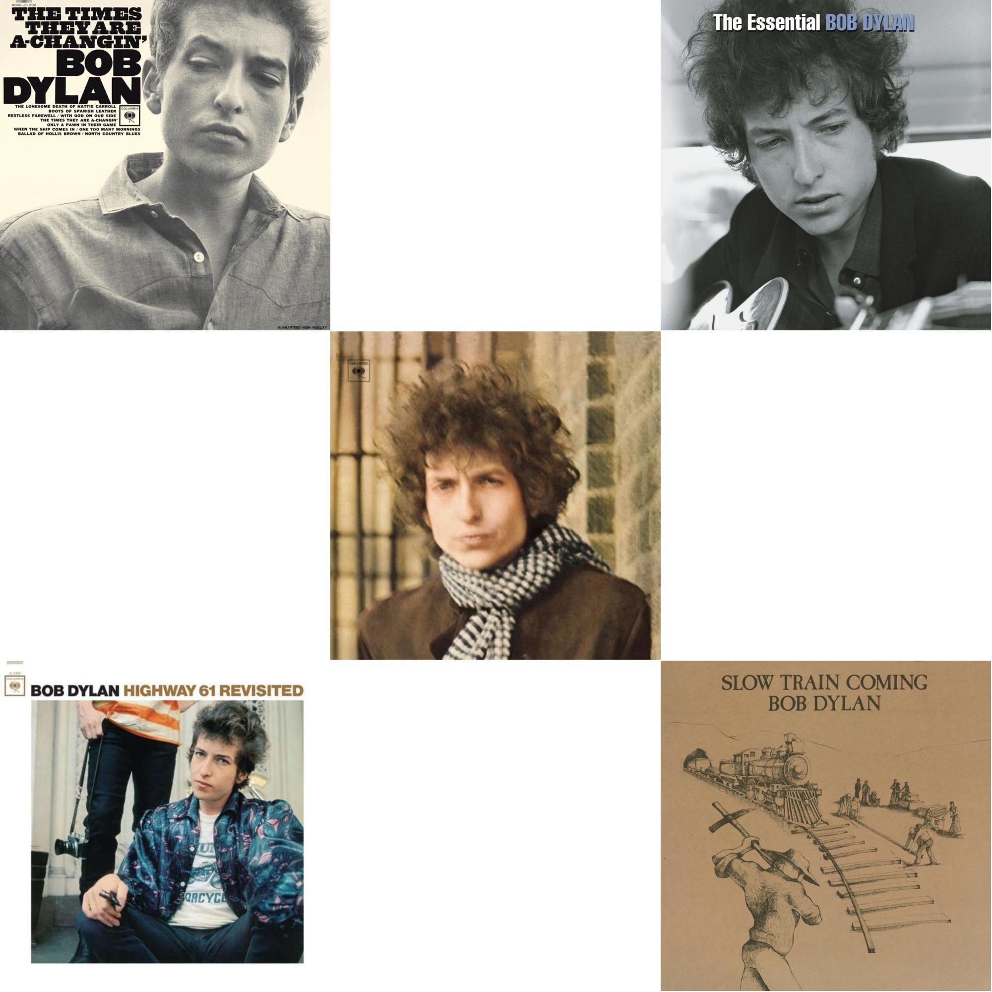 Times They Are A-Changin (Mono) & Highway 61 Revisited & Blonde On Blonde & Essential Bob Dylan & Slow Train Coming (150G/Dl Card)