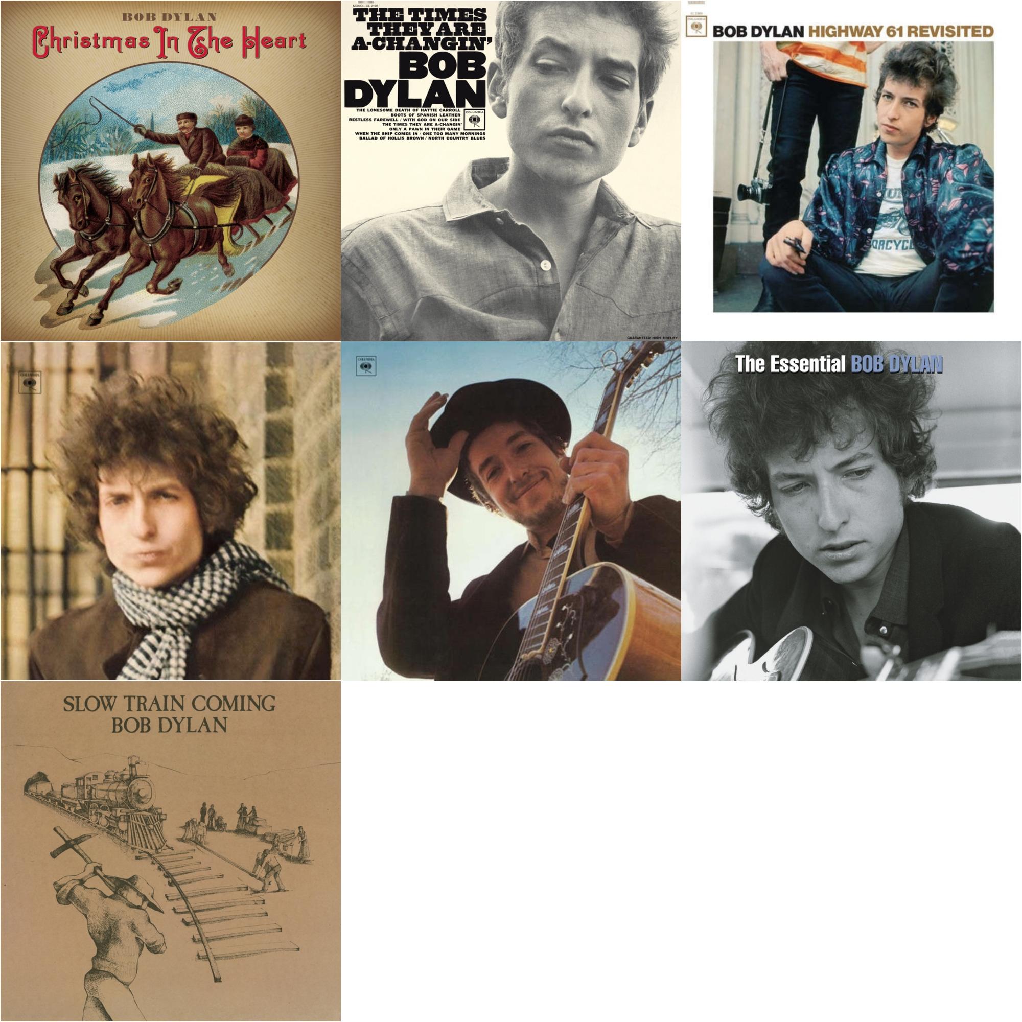 Christmas In The Heart & Times They Are A-Changin (Mono) & Highway 61 Revisited & Blonde On Blonde & Nashville Skyline & Essential Bob Dylan & Slow Train Coming (150G/Dl Card)