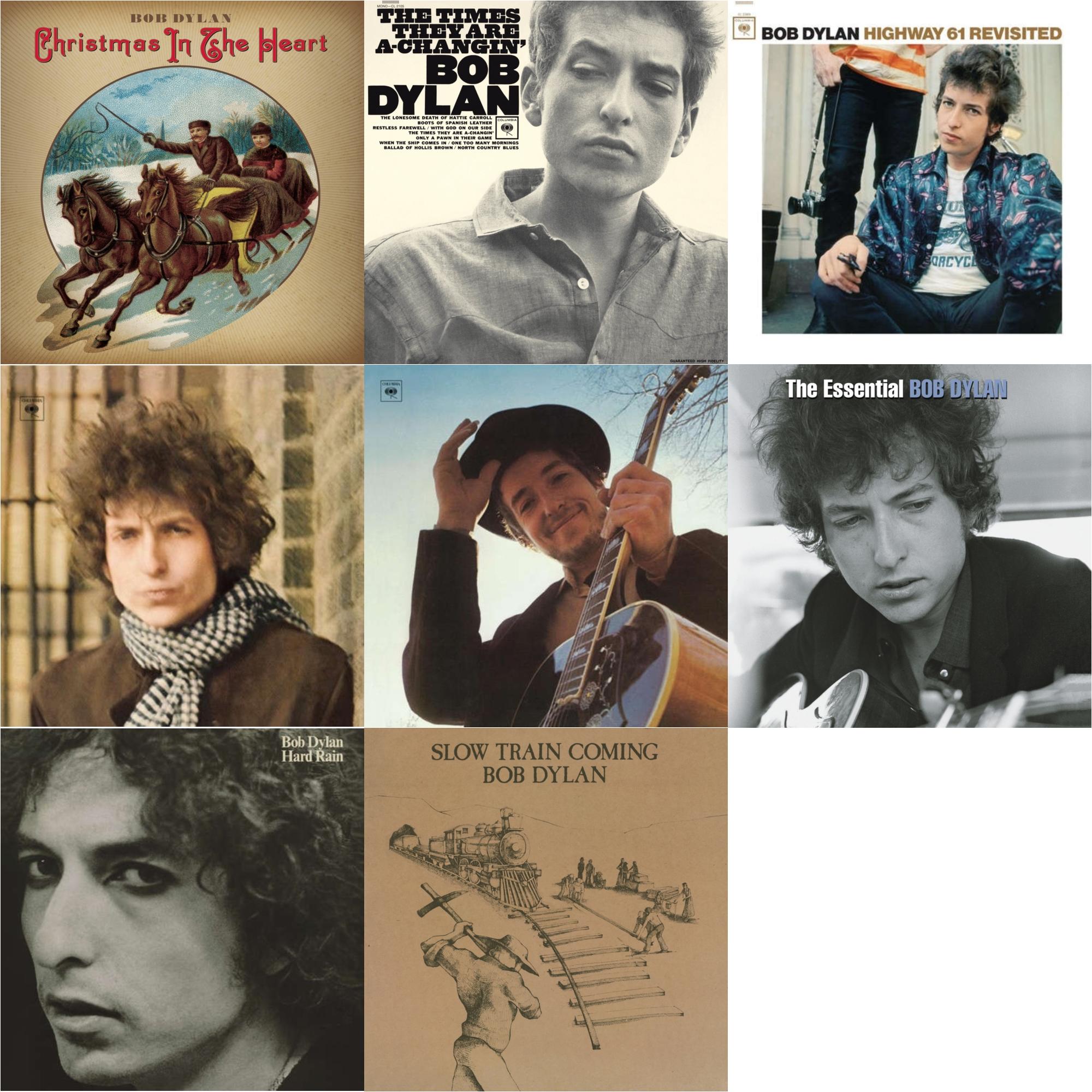 Christmas In The Heart & Times They Are A-Changin (Mono) & Highway 61 Revisited & Blonde On Blonde & Nashville Skyline & Essential Bob Dylan & Hard Rain (150G/Dl Card) & Slow Train Coming (150G/Dl Card)