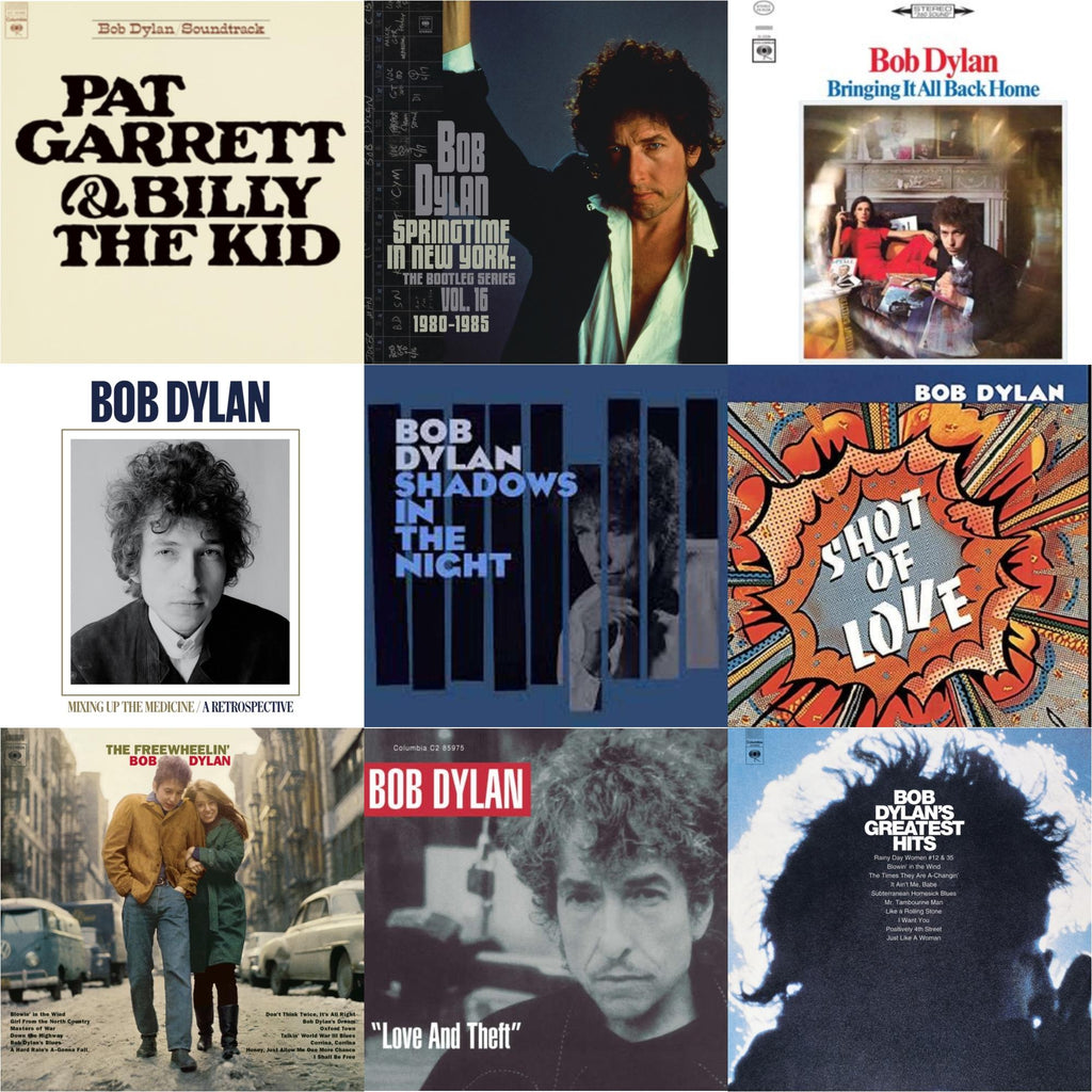 Bob Dylan - Pat Garrett & Billy The Kid (150G LP Vinyl/Dl) & Springtime In New York: The Bootleg Series Vol. 16 (1980-1985) (2LP) & Bringing It All Back Home & Mixing Up The Medicine & Shadows In The Night (LP/CD/180G) & Shot Of Love (150G/Dl Card) &