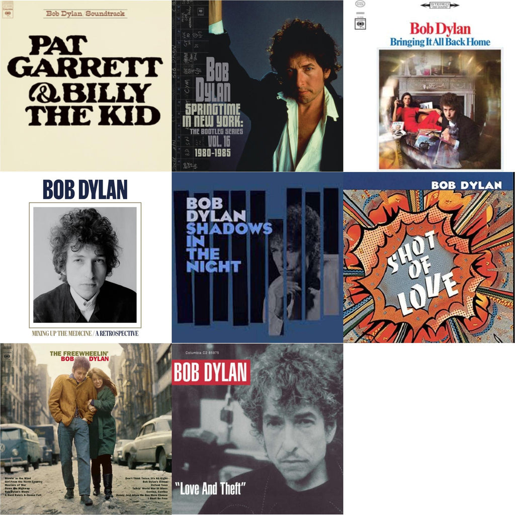 Bob Dylan - Pat Garrett & Billy The Kid (150G LP Vinyl/Dl) & Springtime In New York: The Bootleg Series Vol. 16 (1980-1985) (2LP) & Bringing It All Back Home & Mixing Up The Medicine & Shadows In The Night (LP/CD/180G) & Shot Of Love (150G/Dl Card) &
