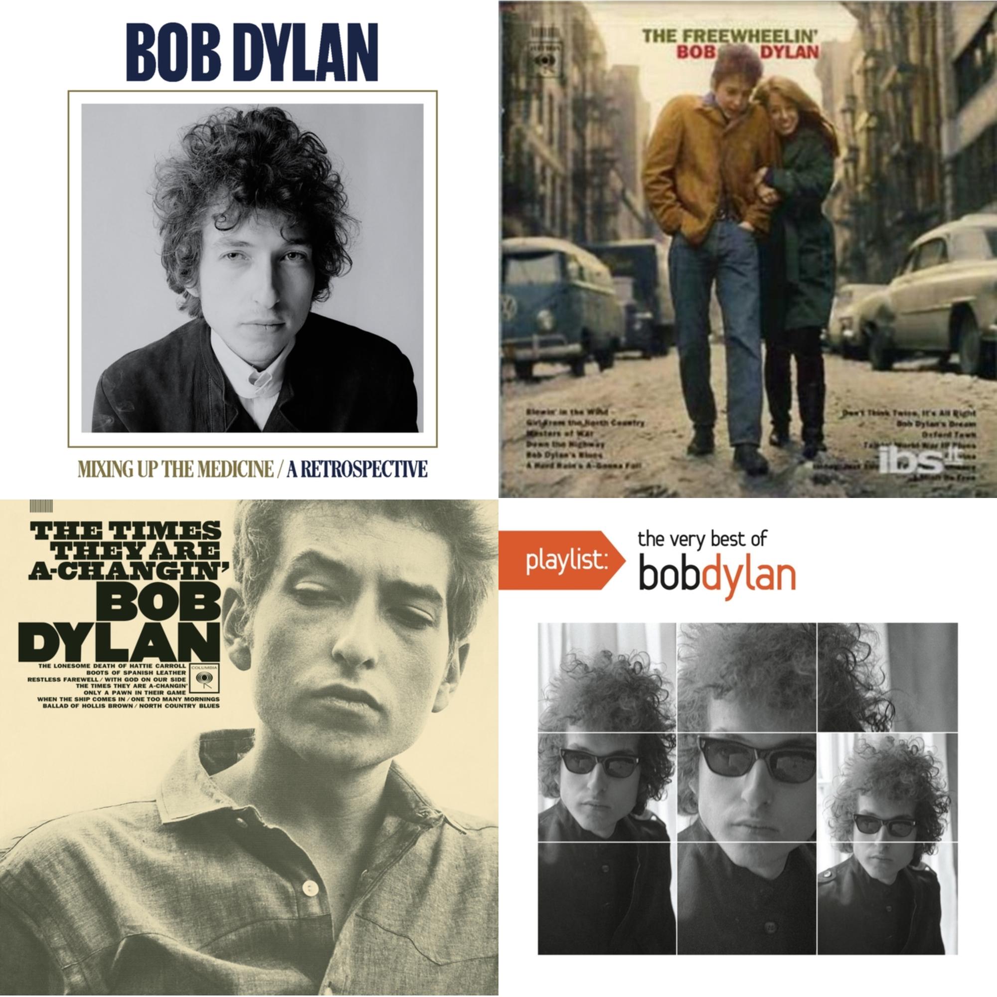 Mixing Up The Medicine & Freewheelin Bob Dylan & Times They Are A-Changin & Playlist: Very Best Of Bob Dylan