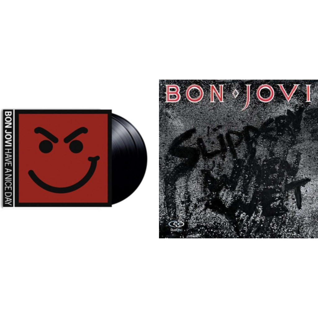 This is a 2 LP Vinyl SKU bundle.
1.This LP Vinyl is brand new.Format: LP VinylMusic Style: Arena RockThis item's title is: Have A Niceday (180G)Artist: Bon JoviLabel: Universal Music GroupBarcode: 602547030917Release Date: 11/4/2016
2.This LP Vinyl is brand new.