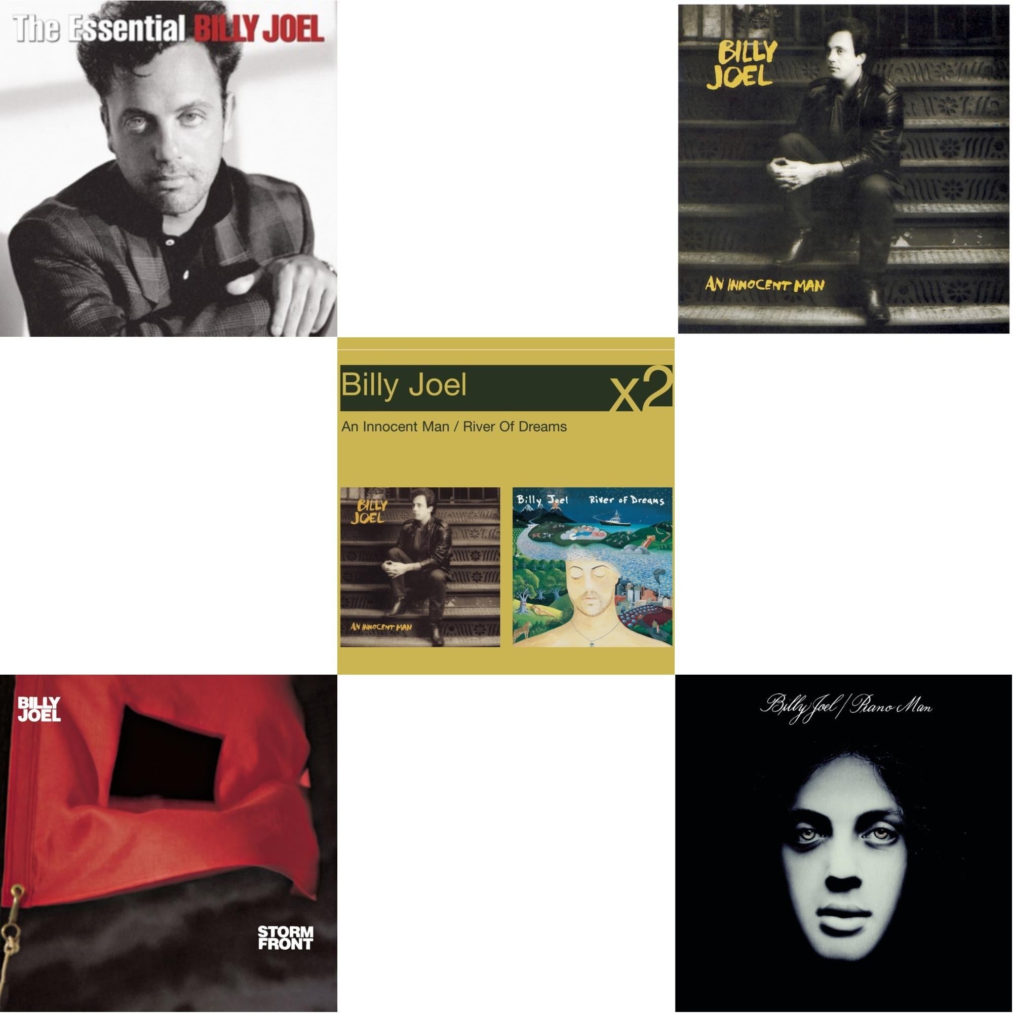 Essential Billy Joel & Stormfront & River Of Dreams & An Innocent Man & Piano Man
