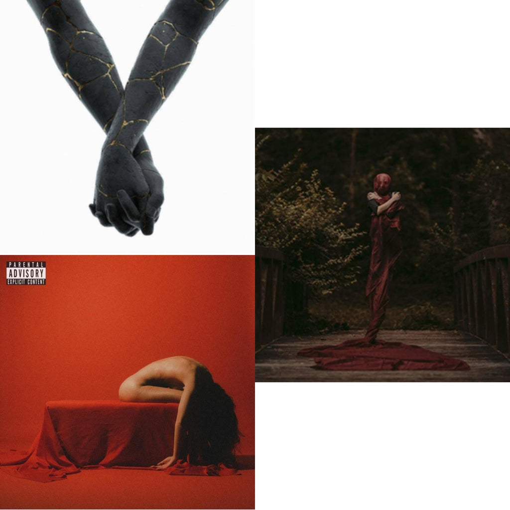 Finding God Before God Finds Me (Opaque White LP Vinyl) & Death Of Peace Of Mind (2LP/Opaque Silver Vinyl) & Bad Omens (Red LP Vinyl)