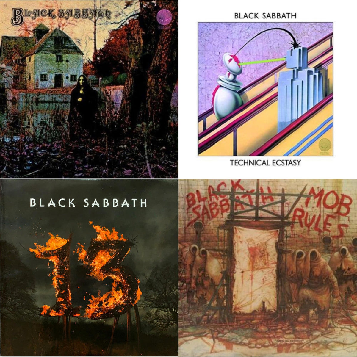 Black Sabbath (LP/CD) (180G) & Technical Ecstasy & 13 & Mob Rules (Deluxe/2LP)