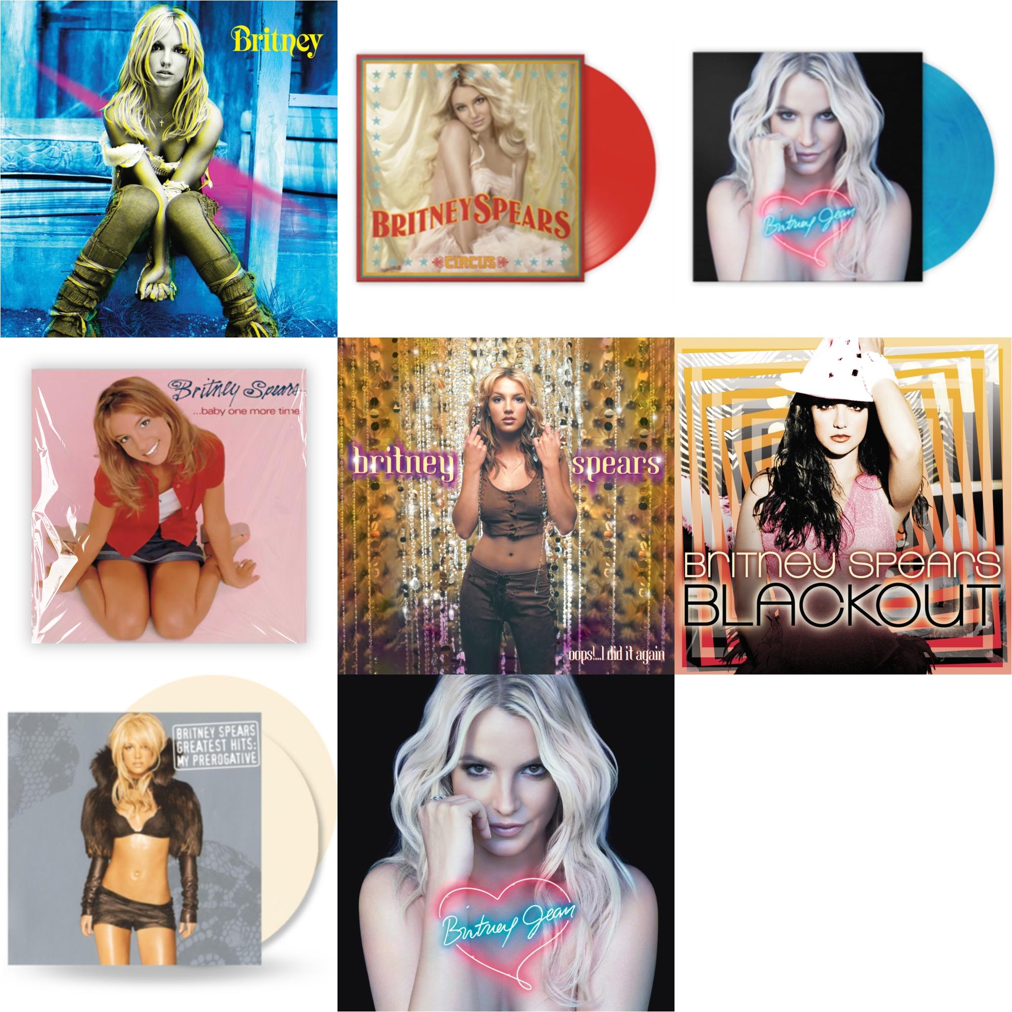 Baby One More Time & Oops!... I Did It Again & Britney & Blackout & Britney Jean & Circus (Red LP Vinyl/Import) & Britney Jean (Blue Marbled LP Vinyl/Import) & Greatest Hits: My Prerogative (2LP/Cream Vinyl/Import)