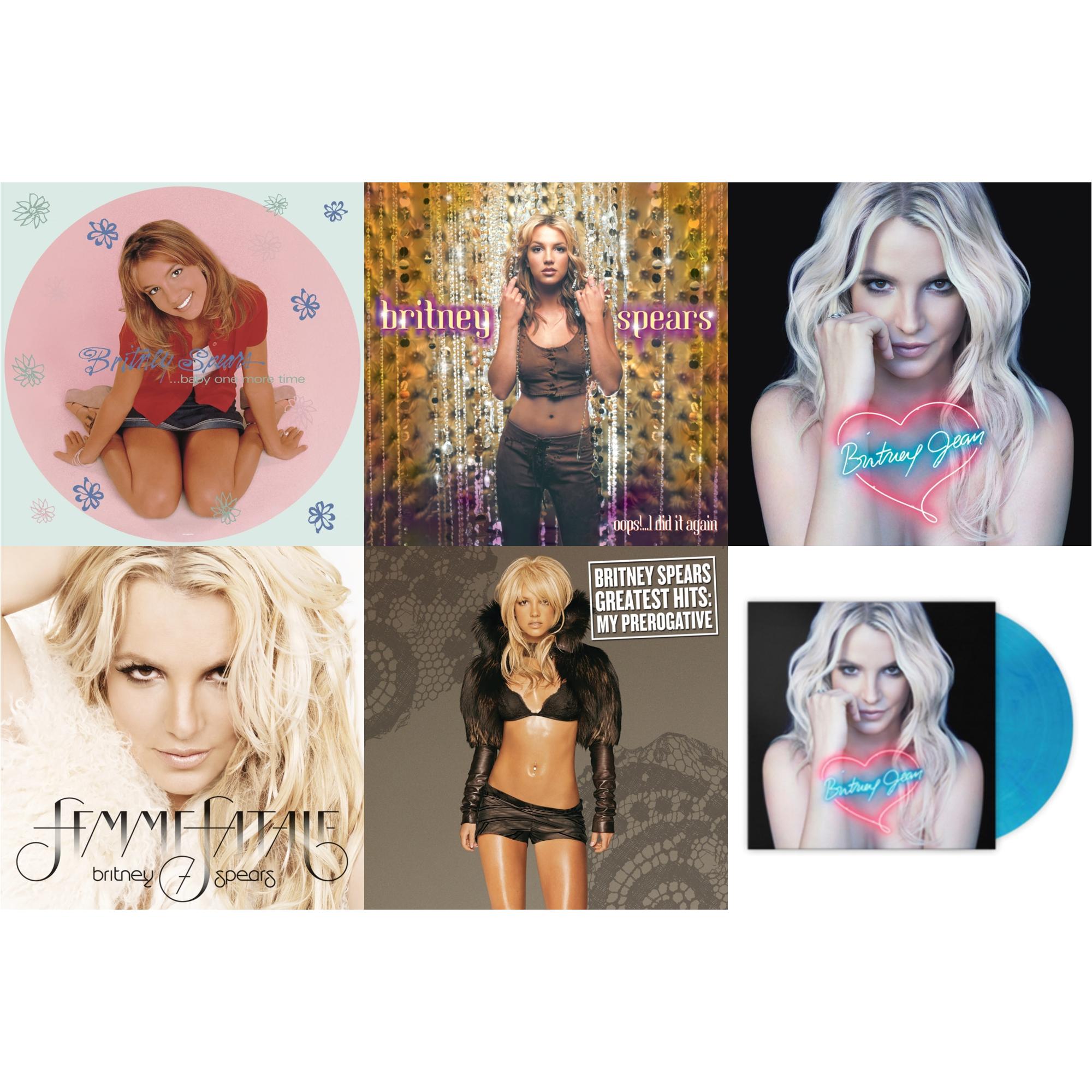 Baby One More Time (Picture Disc/140G/Dl Code) & Oops!... I Did It Again & Britney Jean & Femme Fatale & Greatest Hits : My Prerogative (2LP) & Britney Jean (Blue Marbled LP Vinyl/Import)