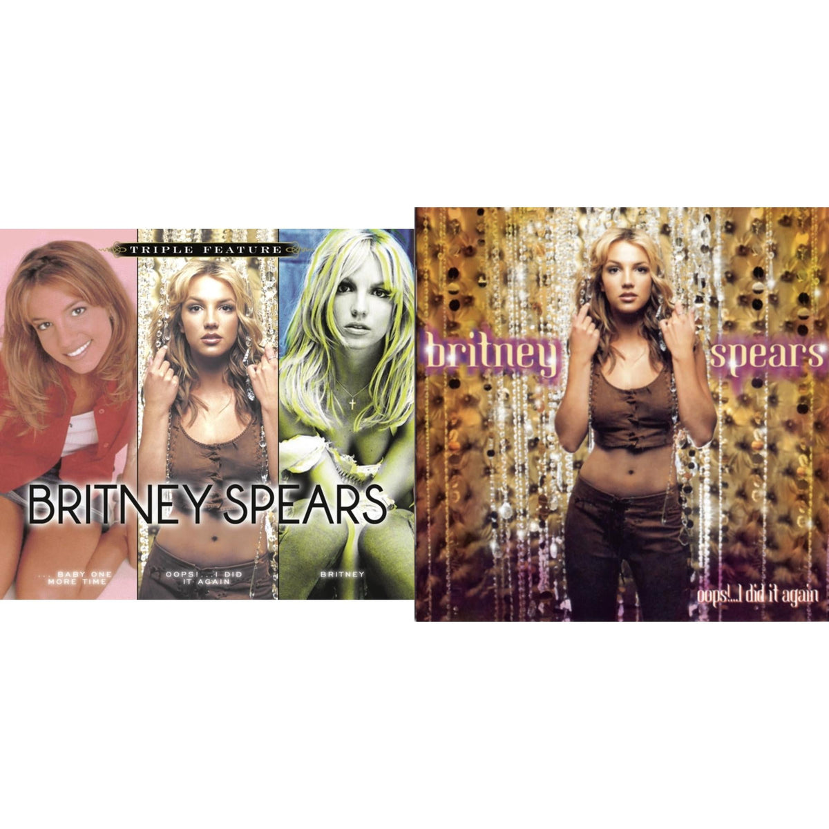 This is a 2 CD SKU bundle.
1.This CD is brand new.Format: CDThis item's title is: Baby One More Time / Oops I Did It Again / BritneyArtist: Britney SpearsLabel: SONY SPECIAL MARKETINGBarcode: 887254633228Release Date: 8/23/2012
2.This CD is brand new.