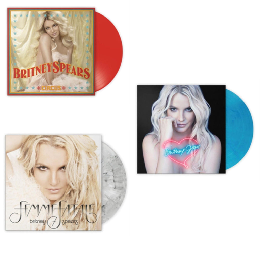 Circus (Red LP Vinyl/Import) & Britney Jean (Blue Marbled LP Vinyl/Import) & Femme Fatale (Light Grey Marbled LP Vinyl/Import)