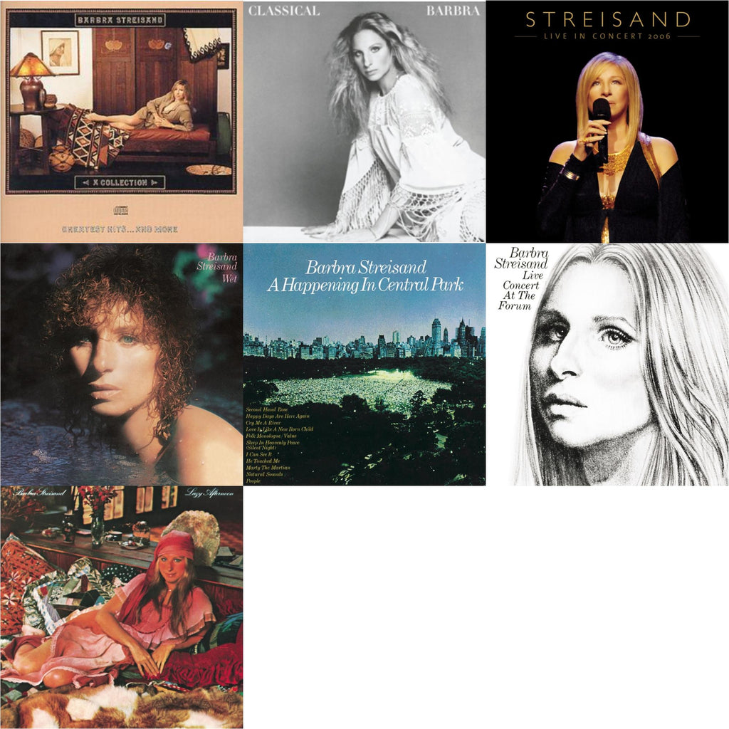 Collection: Greatest Hits & More & Classical Barbra & Streisand: Live In Concert 2006 & Wet & Happening In Central Park & Live Concert At The Forum & Lazy Afternoon