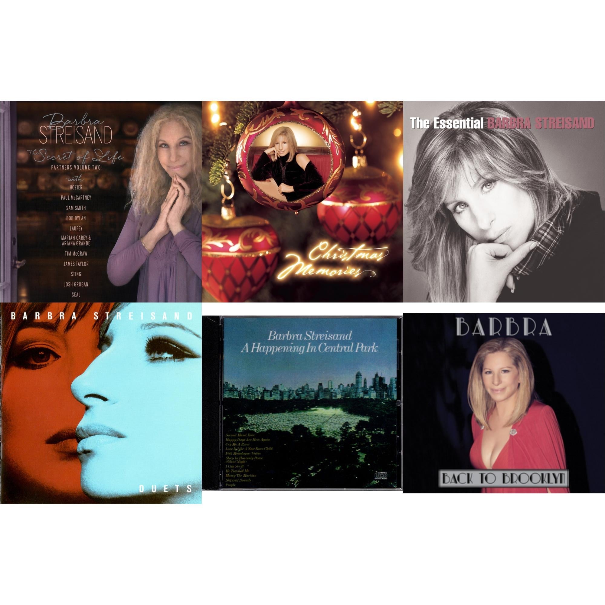 Secret Of Life: Partners, Volume 2 & Christmas Memories & Essential Barbra Streisand & Duets & Happening In Central Park & Back To Brooklyn