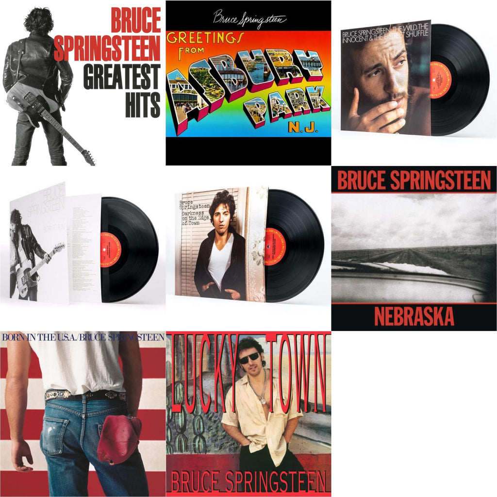 Bruce Springsteen - Greatest Hits (2 LP/150G Vinyl/Dl Code) & Greetings From Asbury Park N.J. (180G) & Wild The Innocent & The E Street Shuffle (180G) & Born To Run (180G/Gatefold) & Darkness On The Edge Of Town (180G) & Nebraska (180G) & Born In The
