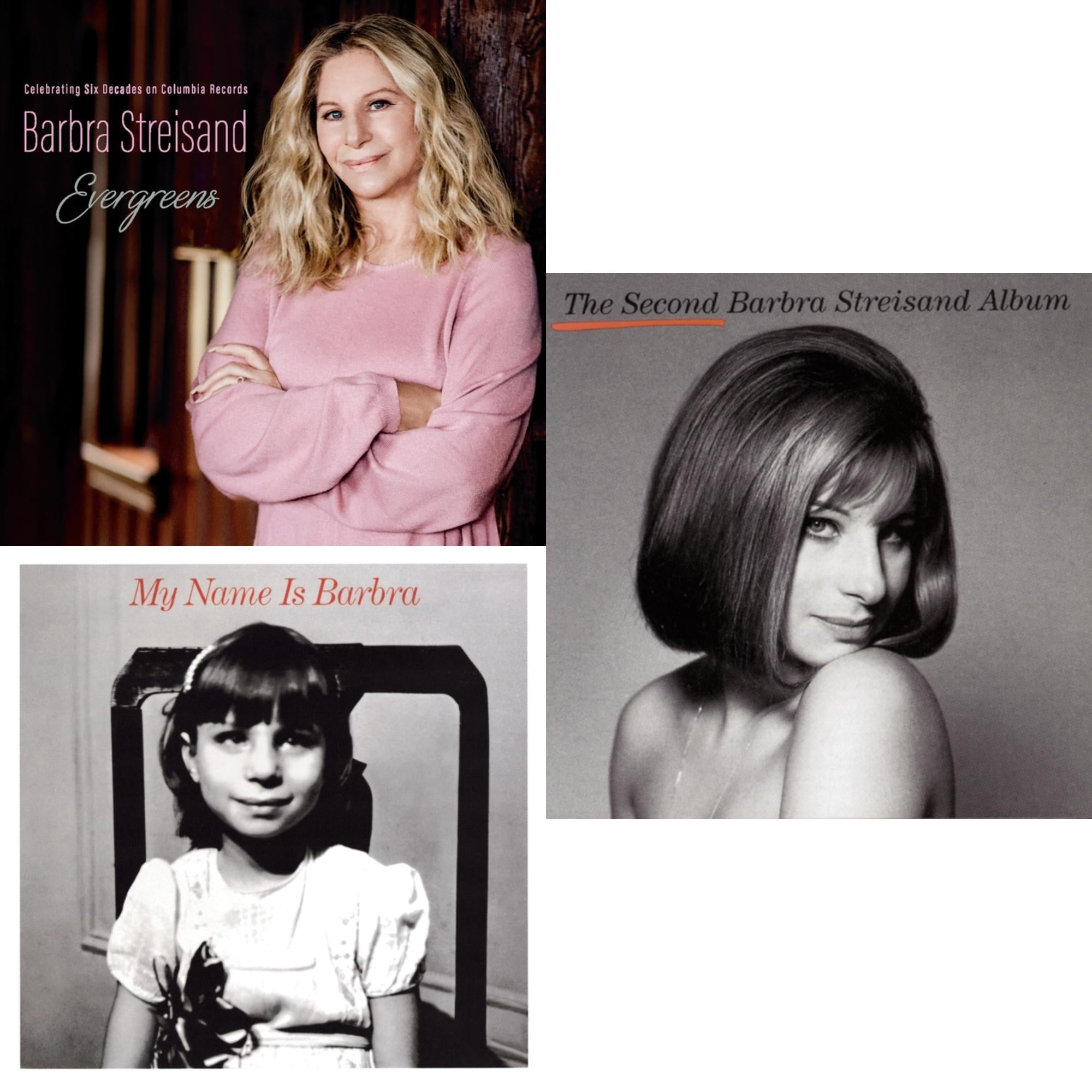 Evergreens : Celebrating Six Decades On Columbia Records & My Name Is Barbra & Second Barbra Streisand Album