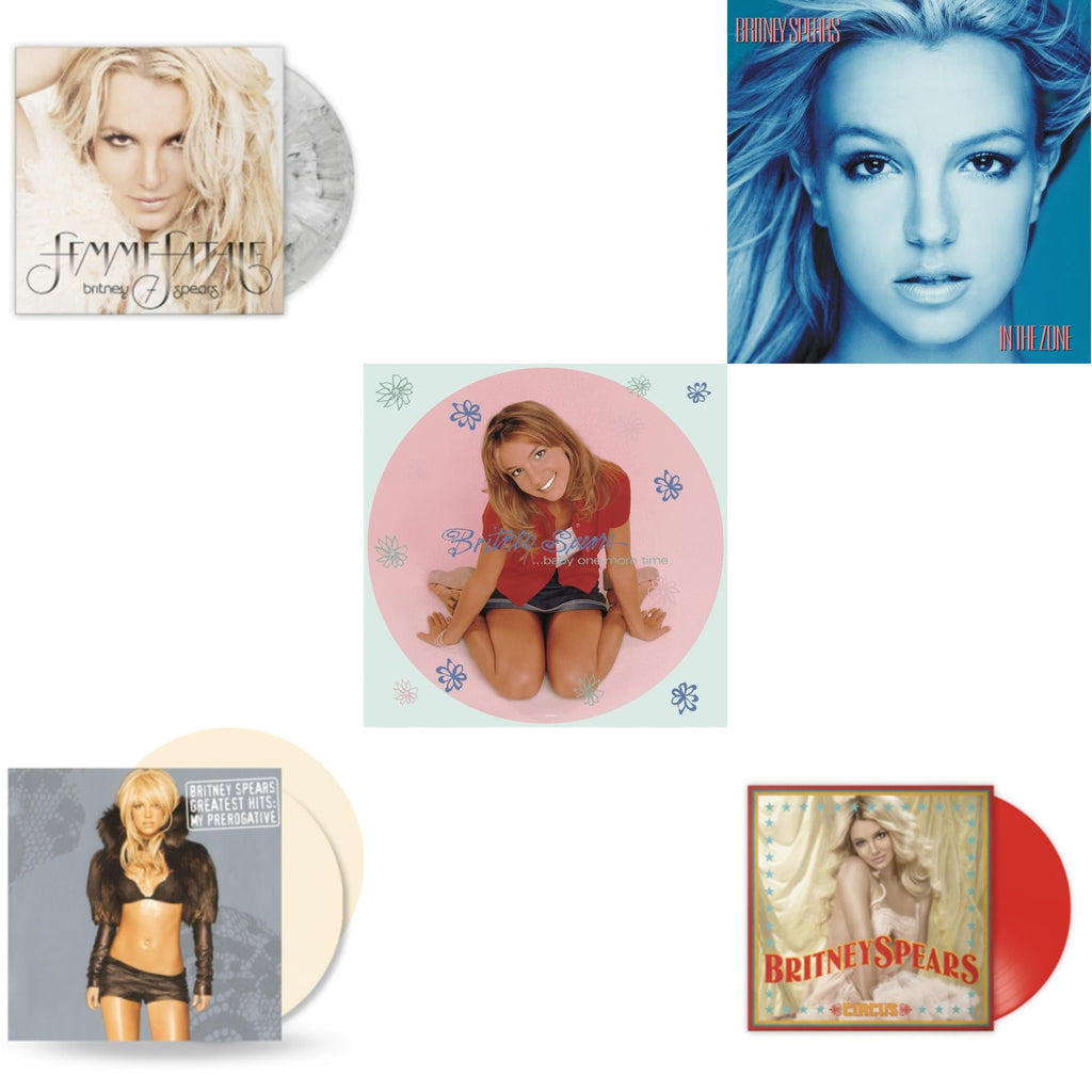 Baby One More Time (Picture Disc/140G/Dl Code) & In The Zone & Circus (Red LP Vinyl/Import) & Femme Fatale (Light Grey Marbled LP Vinyl/Import) & Greatest Hits: My Prerogative (2LP/Cream Vinyl/Import)