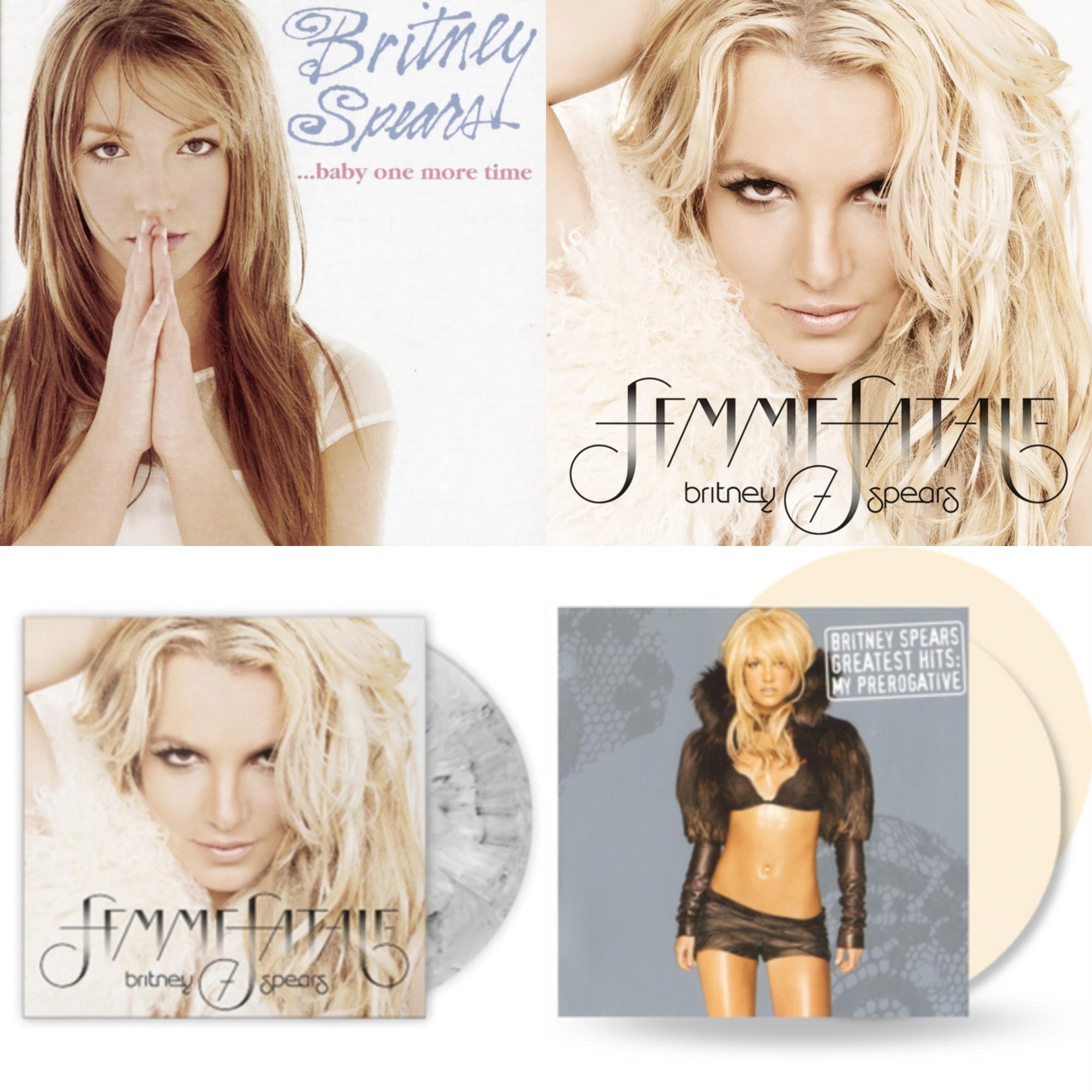 Baby One More Time & Femme Fatale & Femme Fatale (Light Grey Marbled LP Vinyl/Import) & Greatest Hits: My Prerogative (2LP/Cream Vinyl/Import)