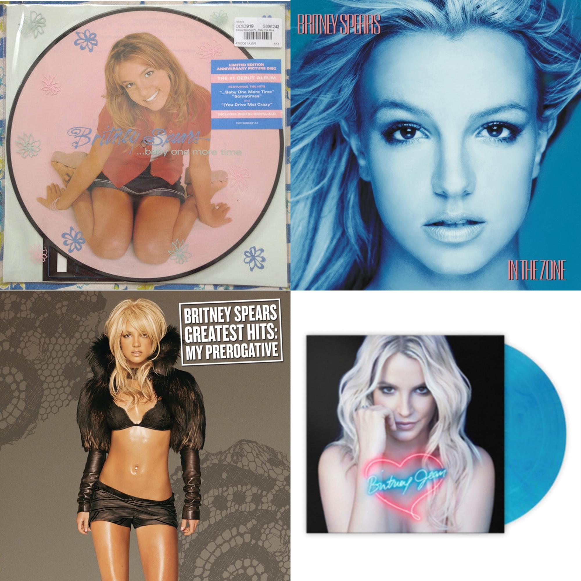 Baby One More Time (Picture Disc/140G/Dl Code) & In The Zone & Greatest Hits : My Prerogative (2LP) & Britney Jean (Blue Marbled LP Vinyl/Import)