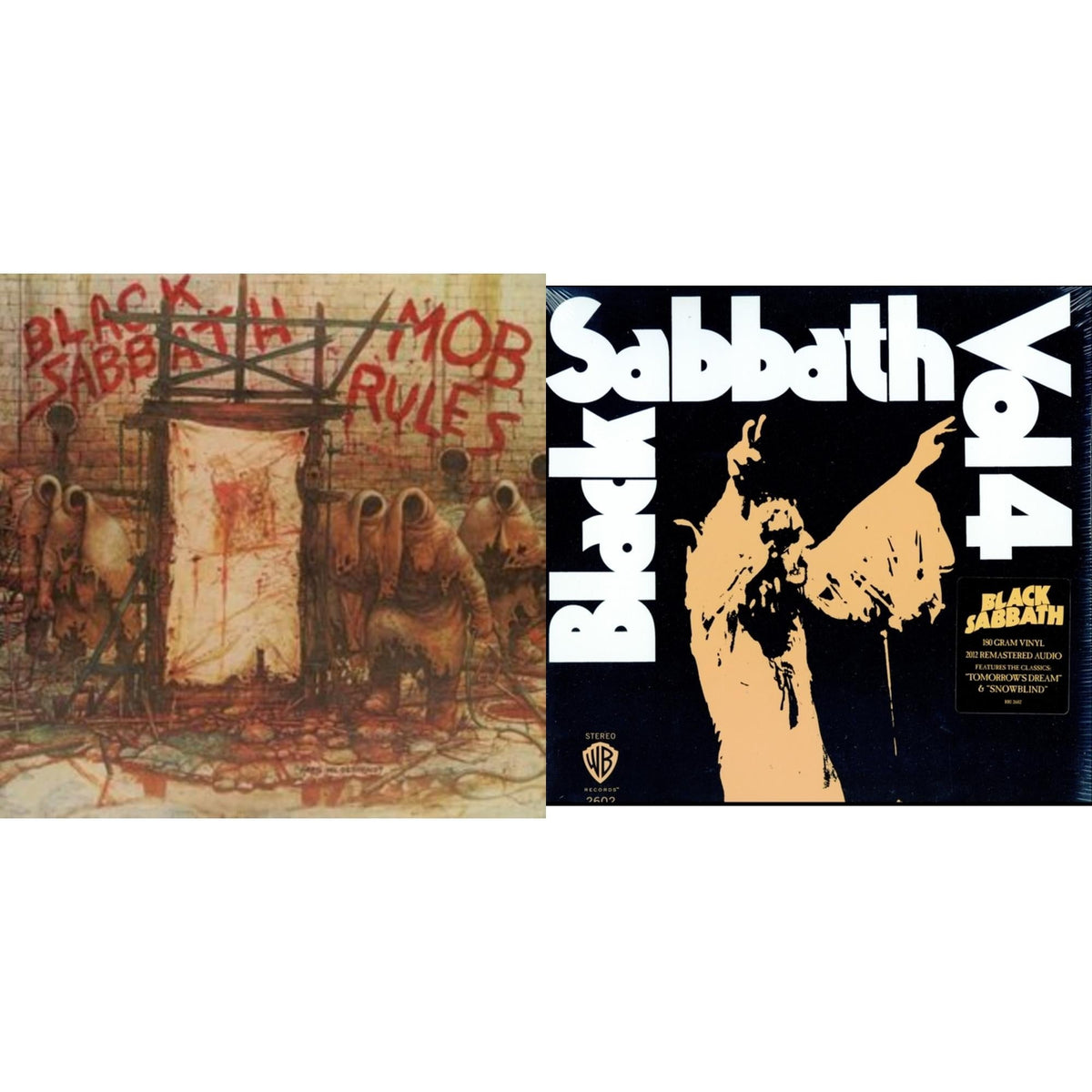 Black Sabbath - Vol. 4 (180G) & Mob Rules (Deluxe/2LP)