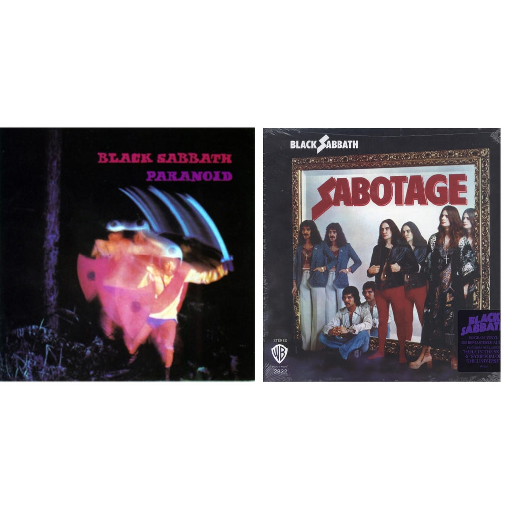 Black Sabbath - Sabotage (180G) & Paranoid - LP Vinyl Bundle
