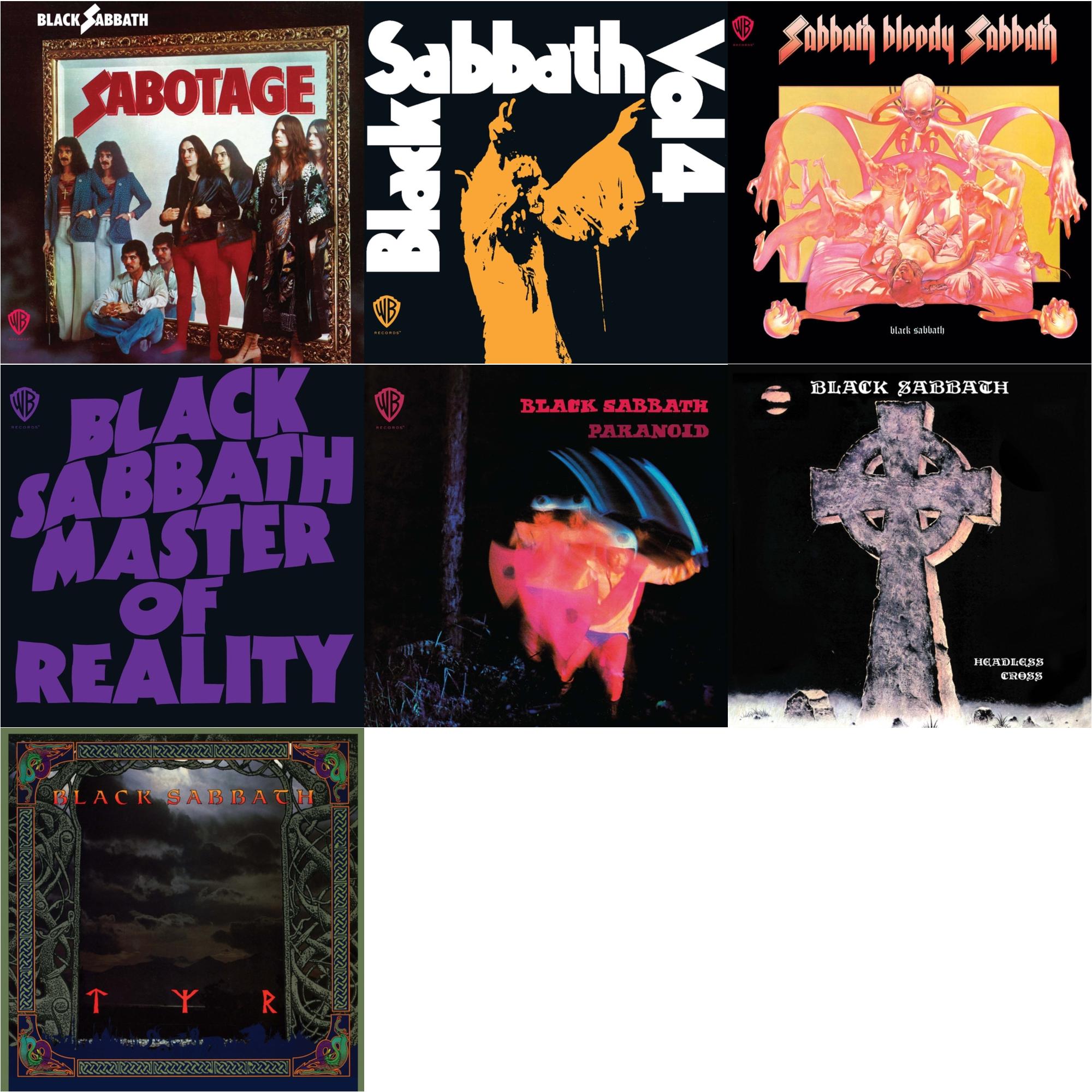 Sabotage & Vol. 4 & Sabbath Bloody Sabbath & Master Of Reality & Paranoid & Headless Cross (2024 Remaster) & Tyr (2024 Remaster)