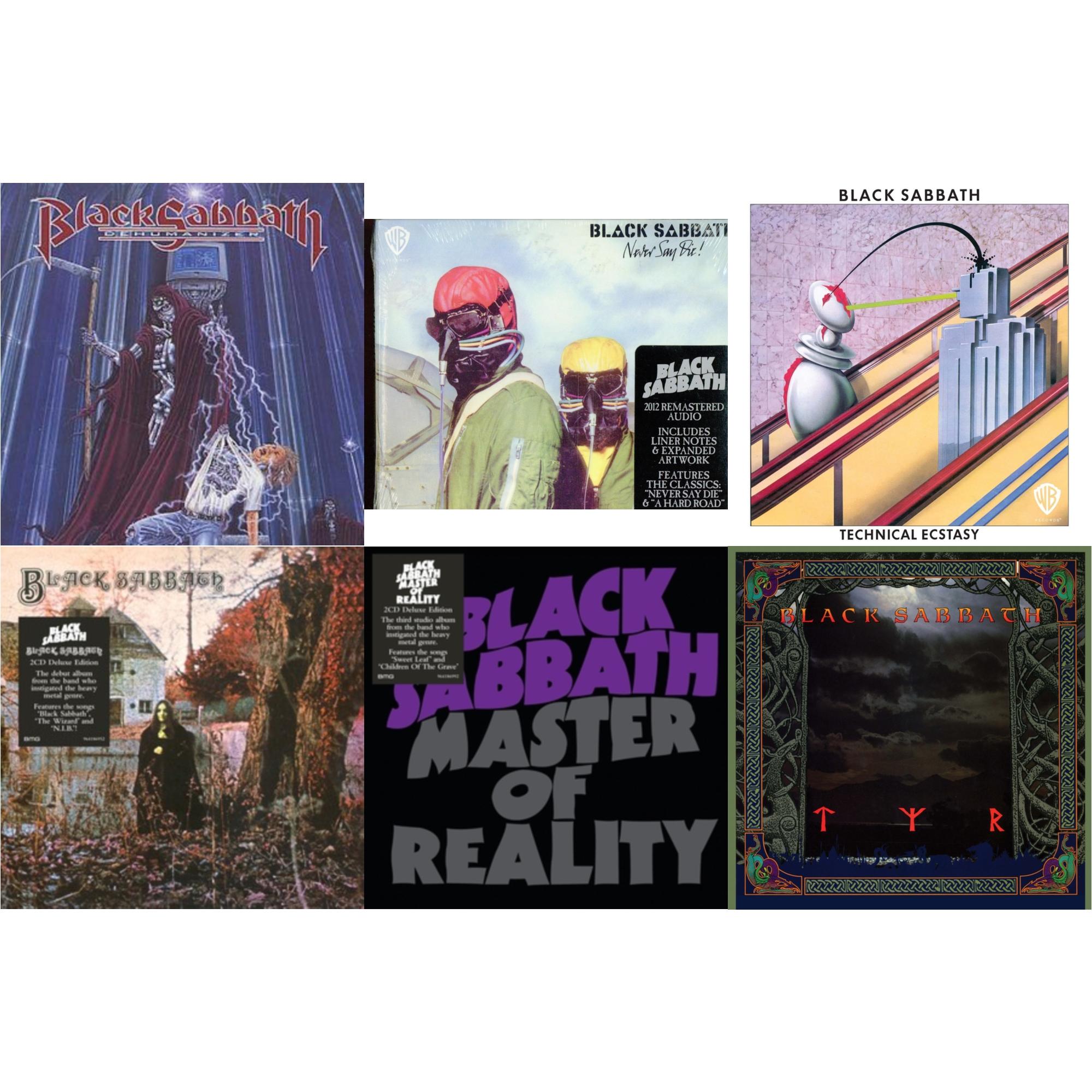 Dehumanizer & Never Say Die & Technical Ecstasy & Black Sabbath (Deluxe Edition/2CD) & Master Of Reality (Deluxe Edition/2CD) & Tyr (2024 Remaster)