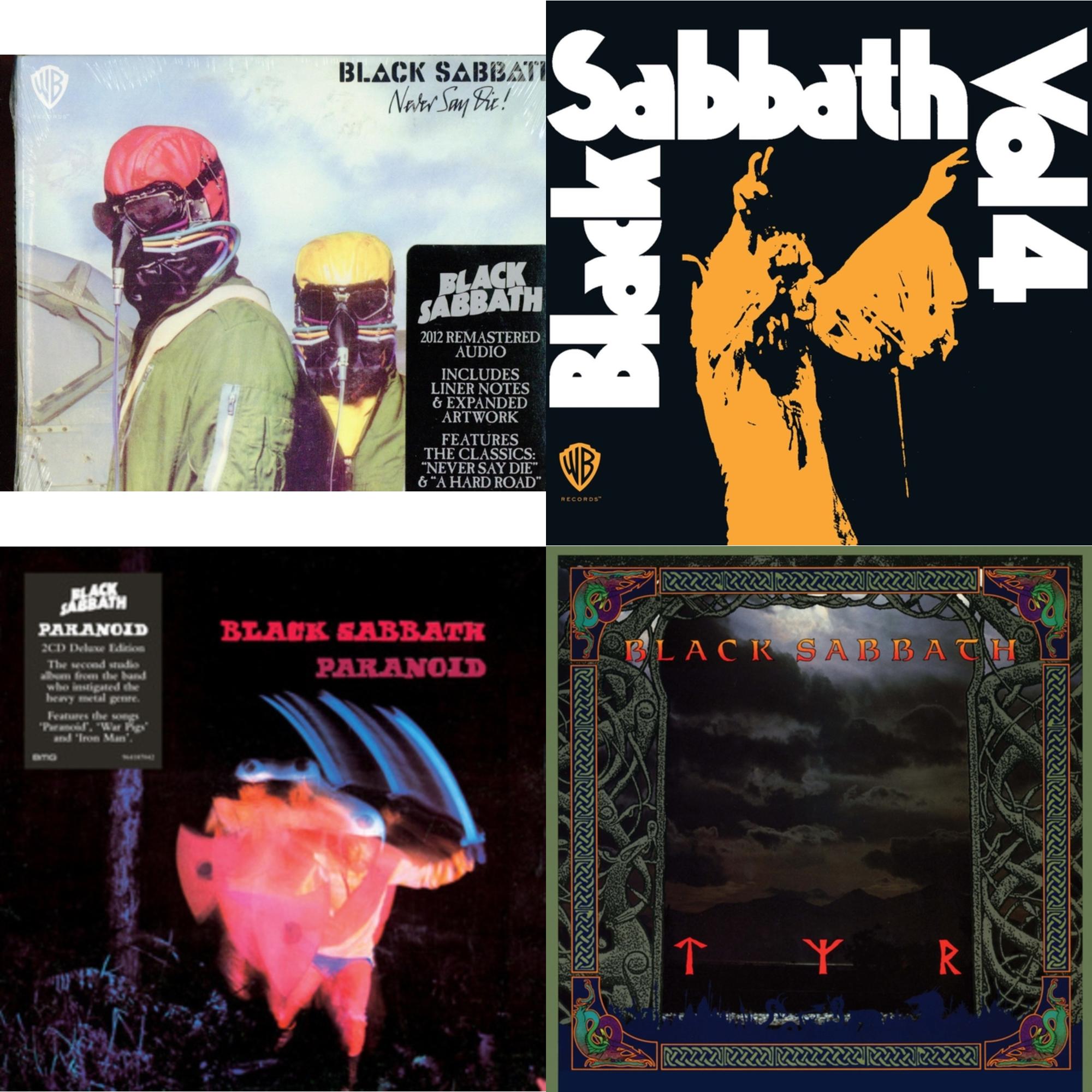 Never Say Die & Vol. 4 & Paranoid (Deluxe Edition/2CD) & Tyr (2024 Remaster)