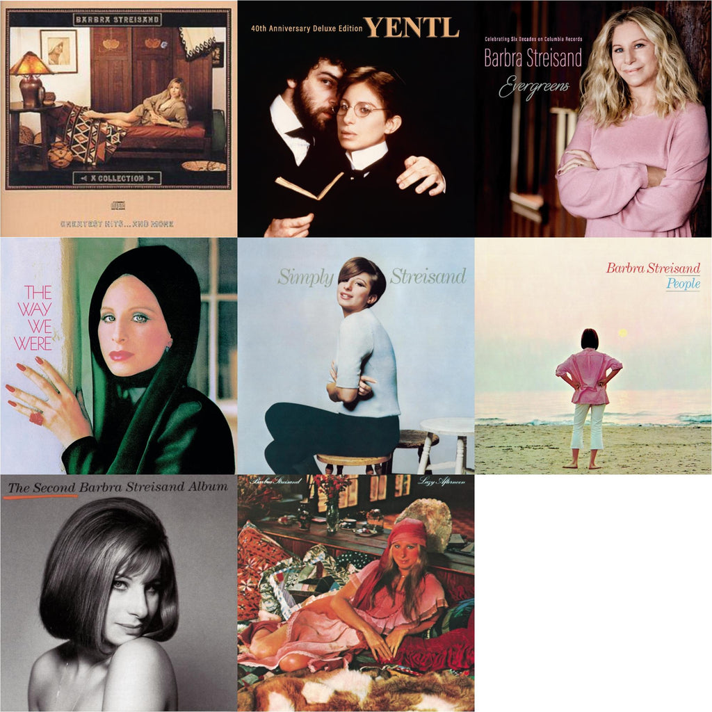 Collection: Greatest Hits & More & Yentl: 40Th Anniversary Deluxe Edition (2CD) & Evergreens : Celebrating Six Decades On Columbia Records & Way We Were & Simply Streisand & People & Second Barbra Streisand Album & Lazy Afternoon