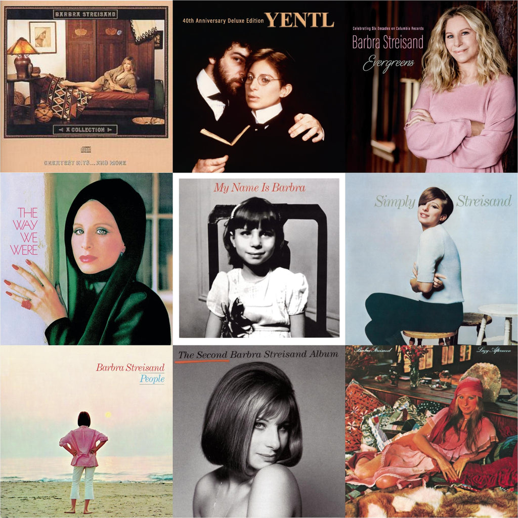 Collection: Greatest Hits & More & Yentl: 40Th Anniversary Deluxe Edition (2CD) & Evergreens : Celebrating Six Decades On Columbia Records & Way We Were & My Name Is Barbra & Simply Streisand & People & Second Barbra Streisand Album & Lazy Afternoon