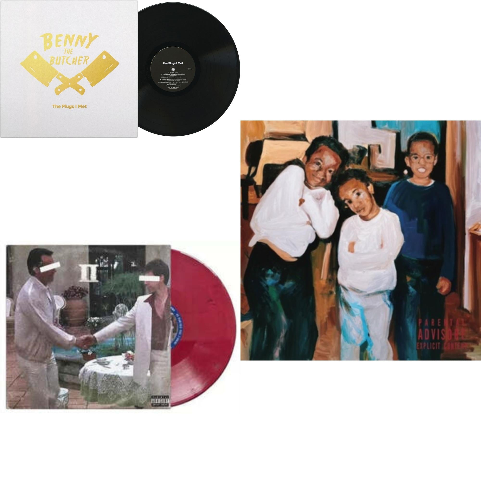 This is a 3 LP Vinyl SKU bundle.
1.This LP Vinyl is brand new.Format: LP VinylMusic Style: Thug RapThis item's title is: Plugs I MetArtist: Benny The ButcherLabel: NEXT RECORDSBarcode: 706091000027Release Date: 12/6/2019
2.This LP Vinyl is brand new.
