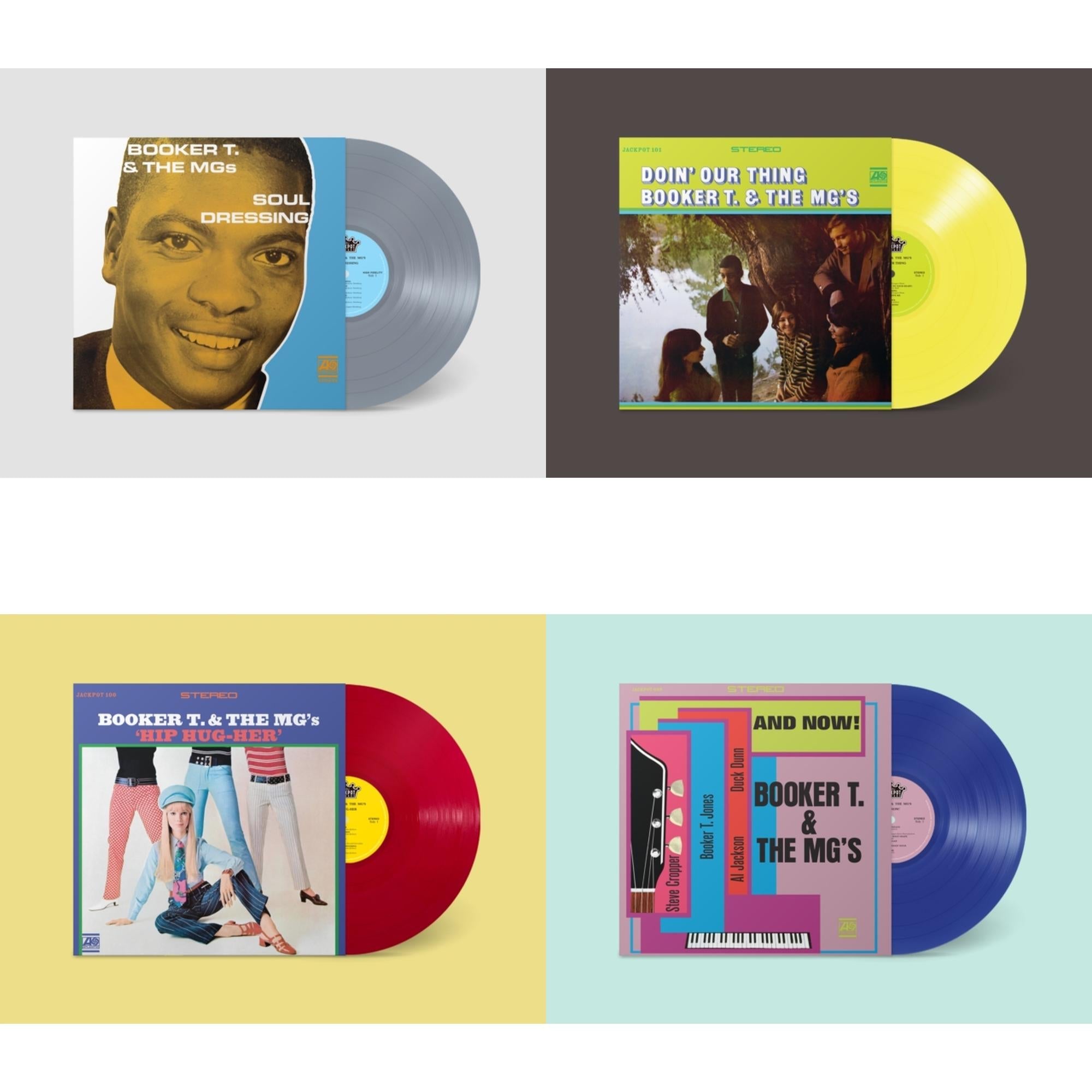 This is a 4 LP Vinyl SKU bundle.
1.This LP Vinyl is brand new.Format: LP VinylThis item's title is: Soul Dressing (Grey LP Vinyl) (Ams Exclusive)Artist: Booker T & The MgsLabel: JACKPOT RECORDSBarcode: 843563156971Release Date: 10/6/2023
2.This LP Vinyl is brand new.