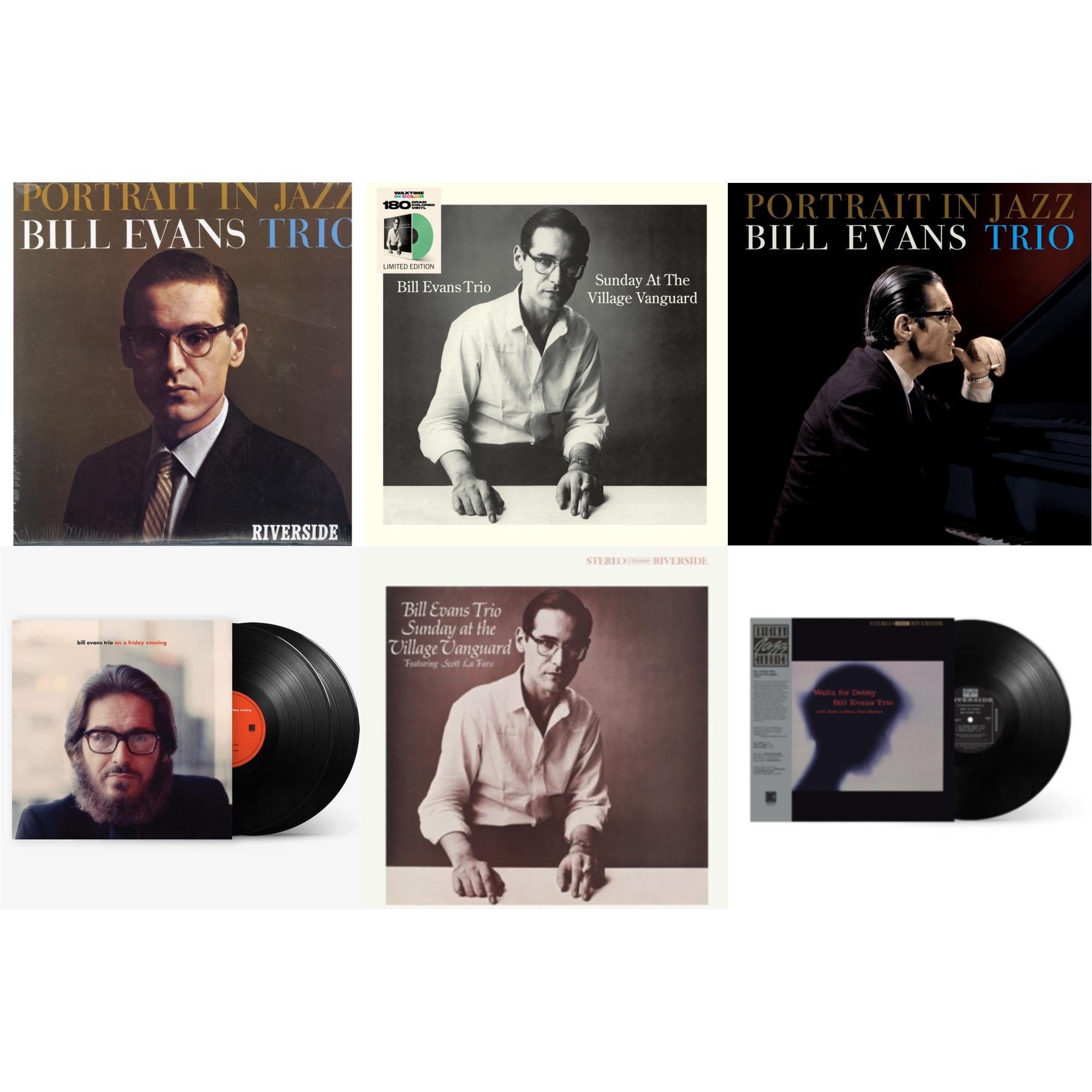 Portrait In Jazz & Sunday At The Village Vanguard (Limited/180G/Solid Green LP Vinyl) & Portrait In Jazz & On A Friday Evening (2LP) & Sunday At The Village Vanguard & Waltz For Debby (Original Jazz Classics Series)