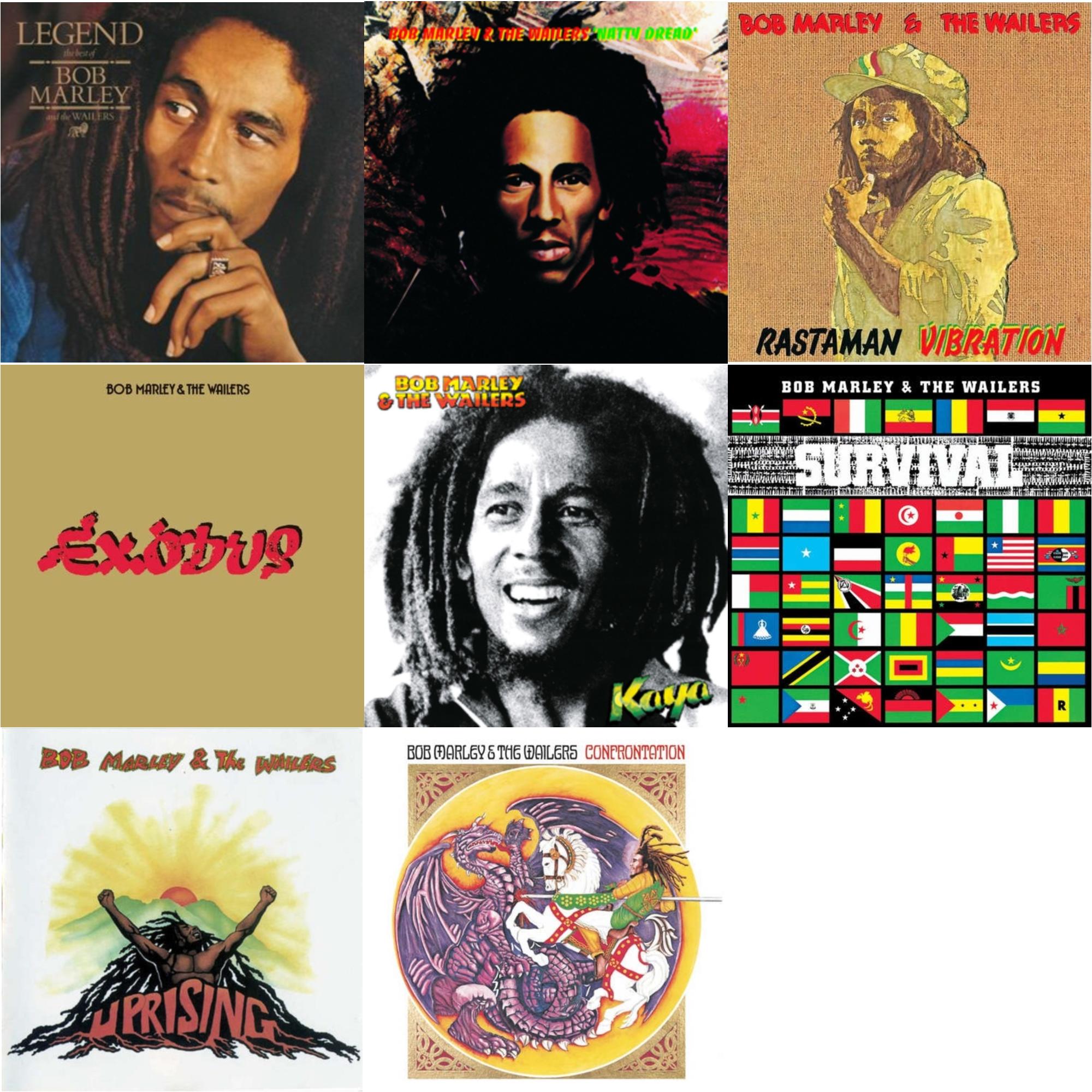 Legend & Natty Dread (180G) & Rastaman Vibration & Exodus & Kaya & Survival (180G) & Uprising & Confrontation