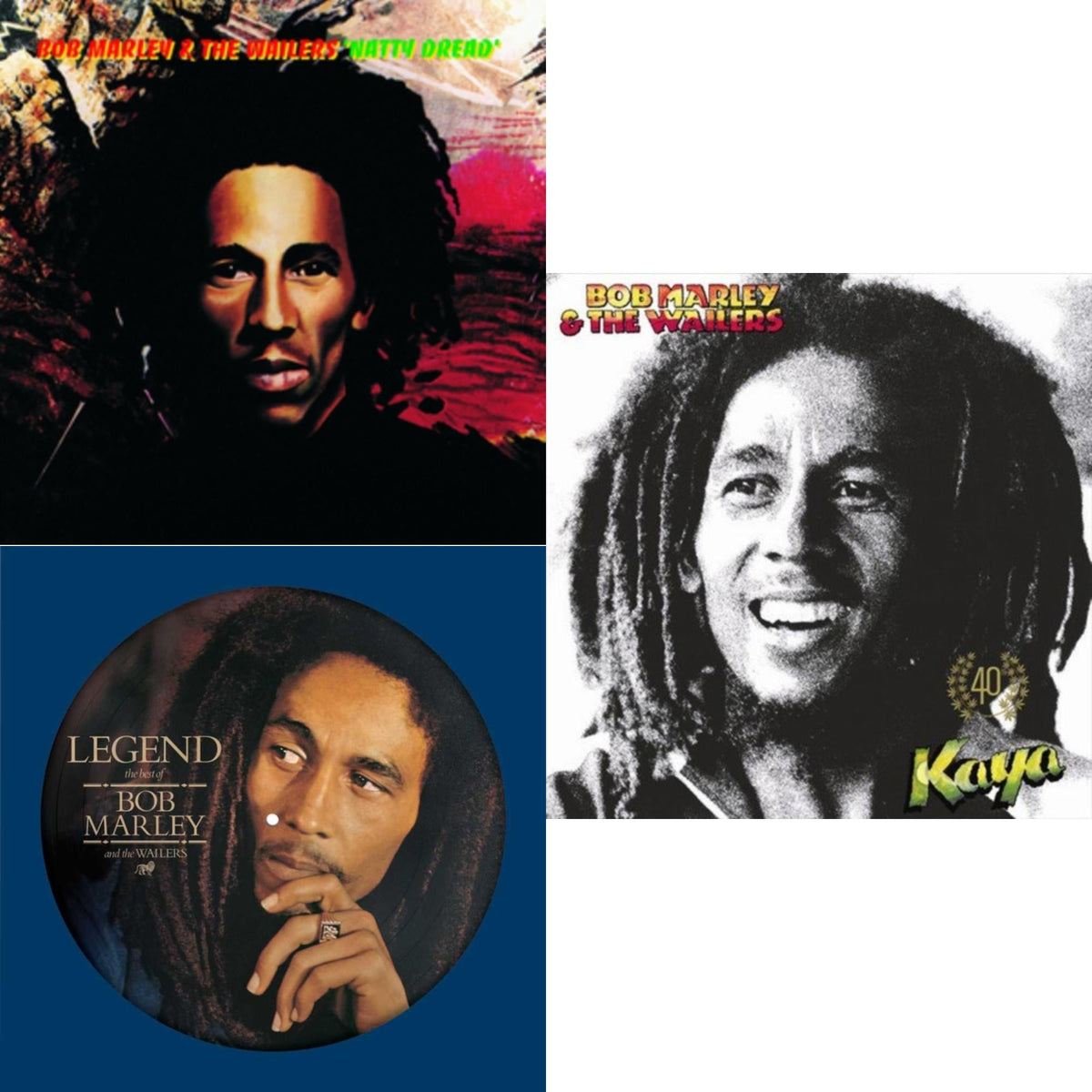 Natty Dread (180G) & Legend (Picture Disc) & Kaya 40 (2LP)