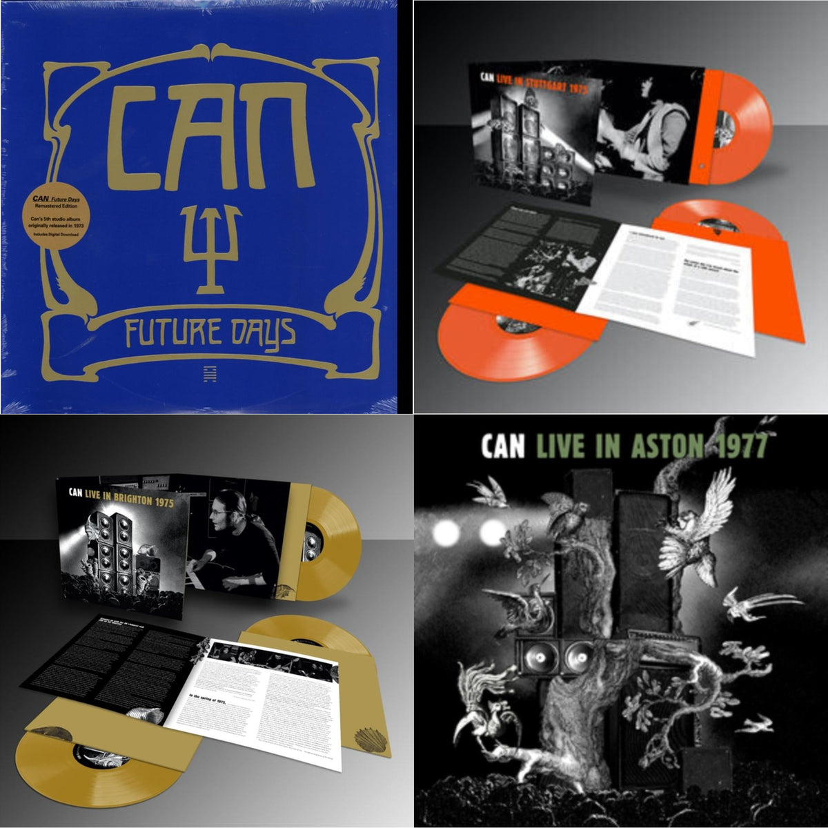This is a 4 LP Vinyl SKU bundle.
1.This LP Vinyl is brand new.Format: LP VinylMusic Style: KrautrockThis item's title is: Future DaysArtist: CanLabel: MUTEBarcode: 724596938515Release Date: 11/4/2014
2.This LP Vinyl is brand new.