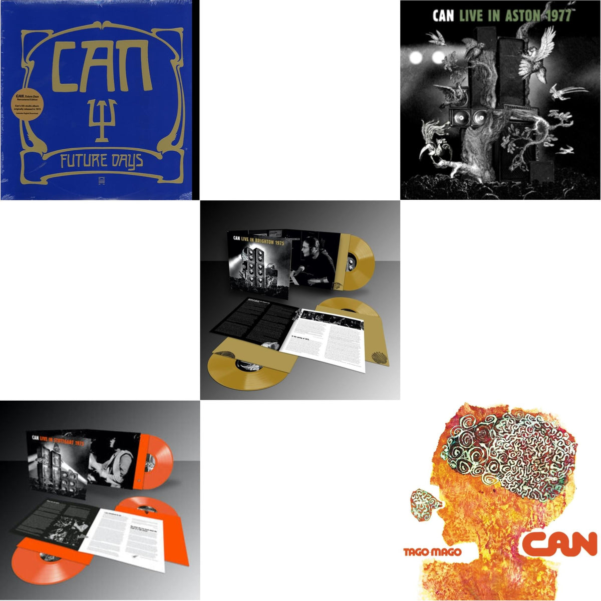 This is a 5 LP Vinyl SKU bundle.
1.This LP Vinyl is brand new.Format: LP VinylMusic Style: KrautrockThis item's title is: Future DaysArtist: CanLabel: MUTEBarcode: 724596938515Release Date: 11/4/2014
2.This LP Vinyl is brand new.