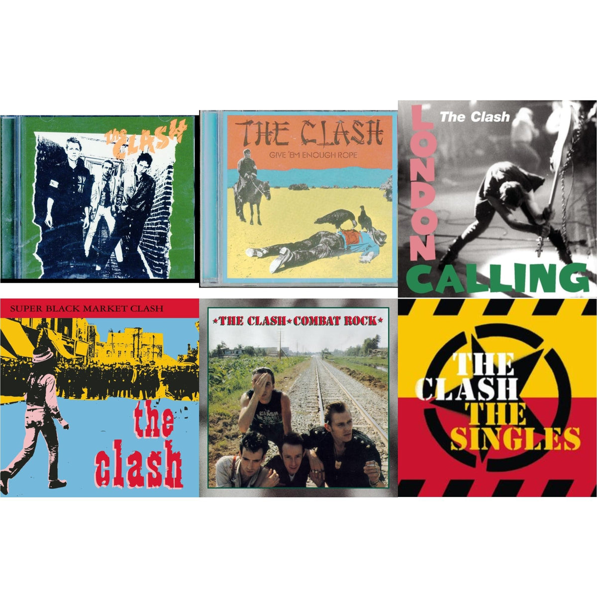 Clash (Us Edition) & Give Em Enough Rope & London Calling & Super Black Market Clash & Combat Rock & Singles