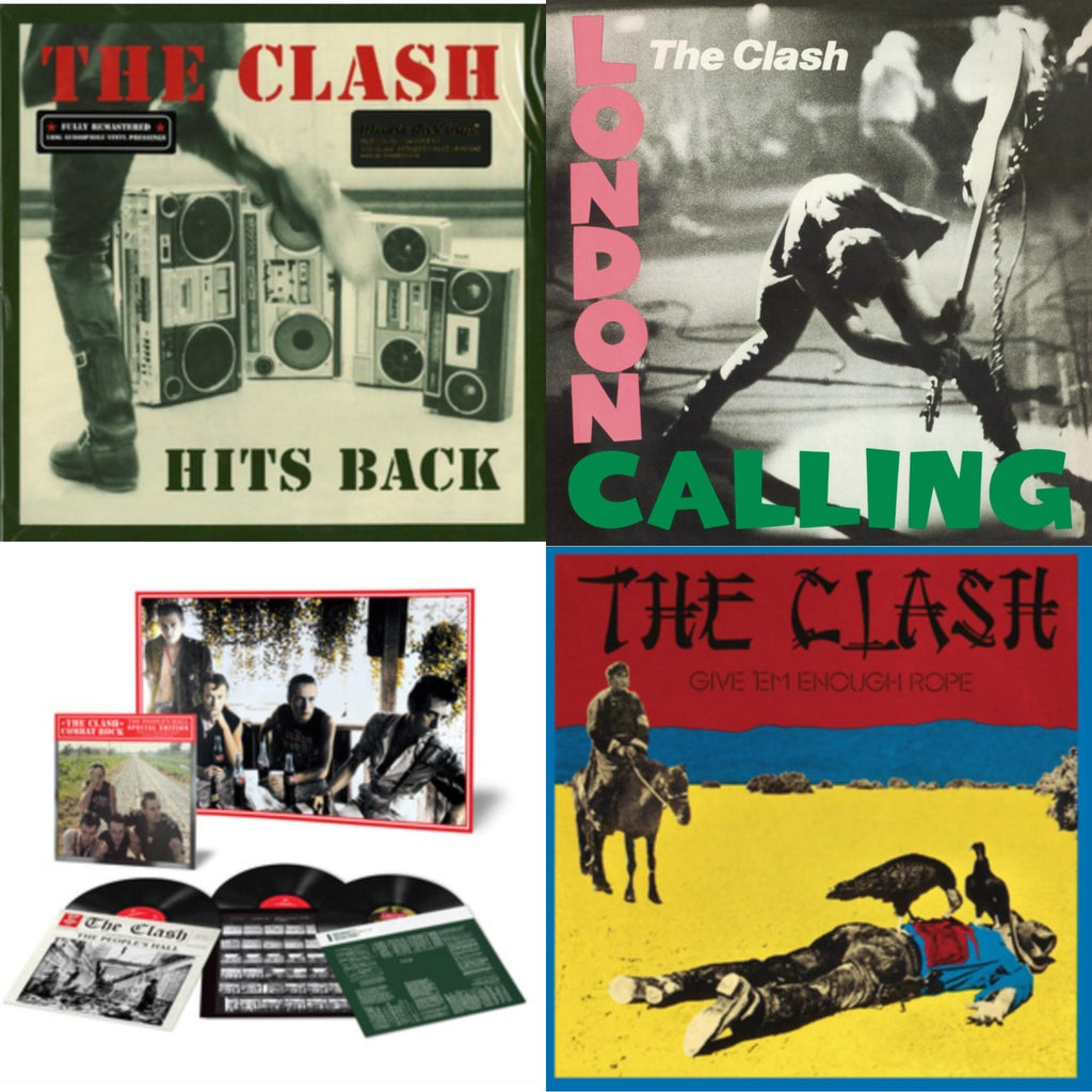 This is a 4 LP Vinyl SKU bundle.
1.This LP Vinyl is brand new.Format: LP VinylMusic Style: PunkThis item's title is: Hits Back (180G)Artist: ClashLabel: ColumbiaBarcode: 8718469533572Release Date: 9/9/2013
2.This LP Vinyl is brand new.