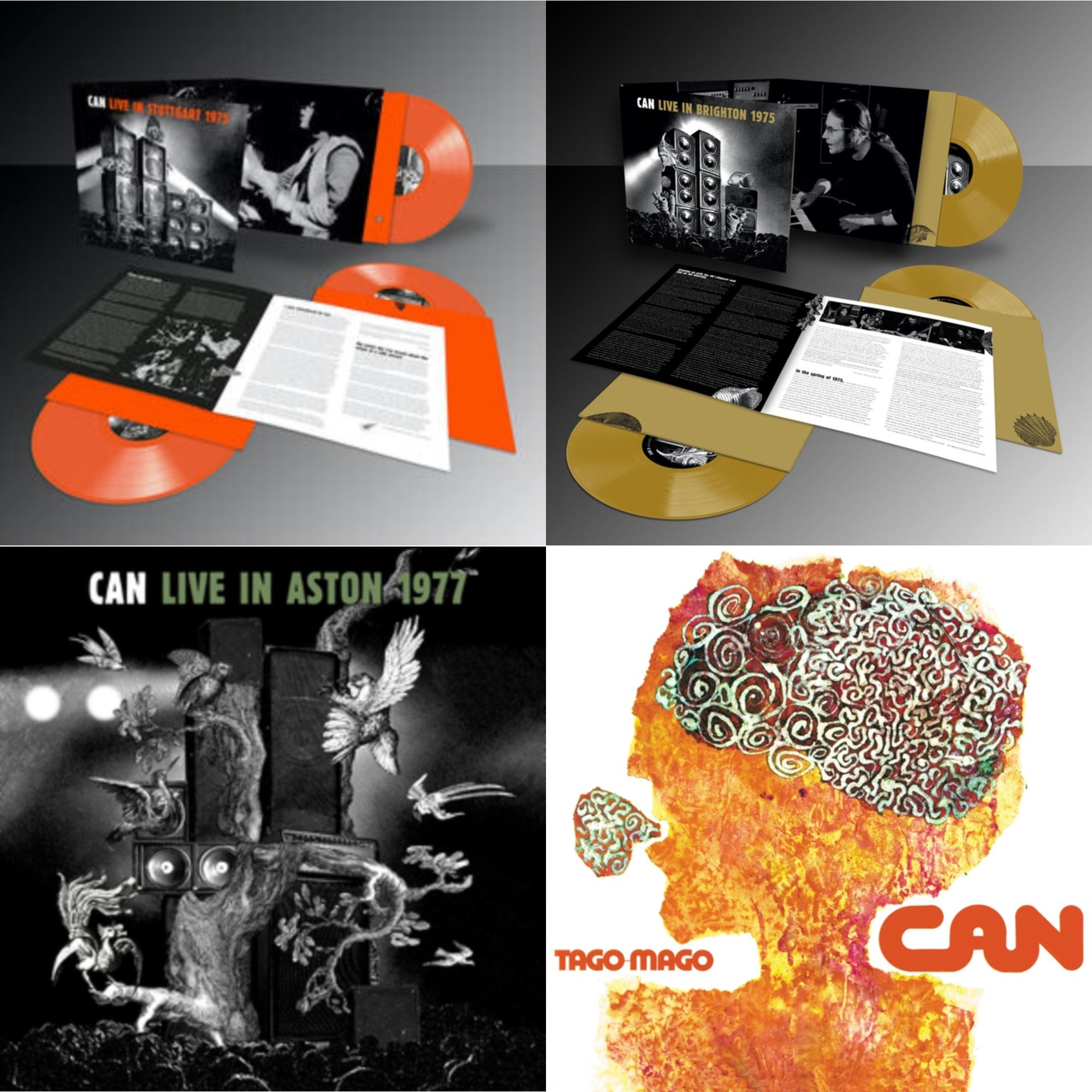 Live Stuttgart 1975 (Orange Vinyl/3LP) & Live In Brighton 1975 (Limited Edition/Inca Gold Vinyl/3LP) & Live In Aston 1977 & Tago Mago (Limited Edition Orange LP Vinyl)