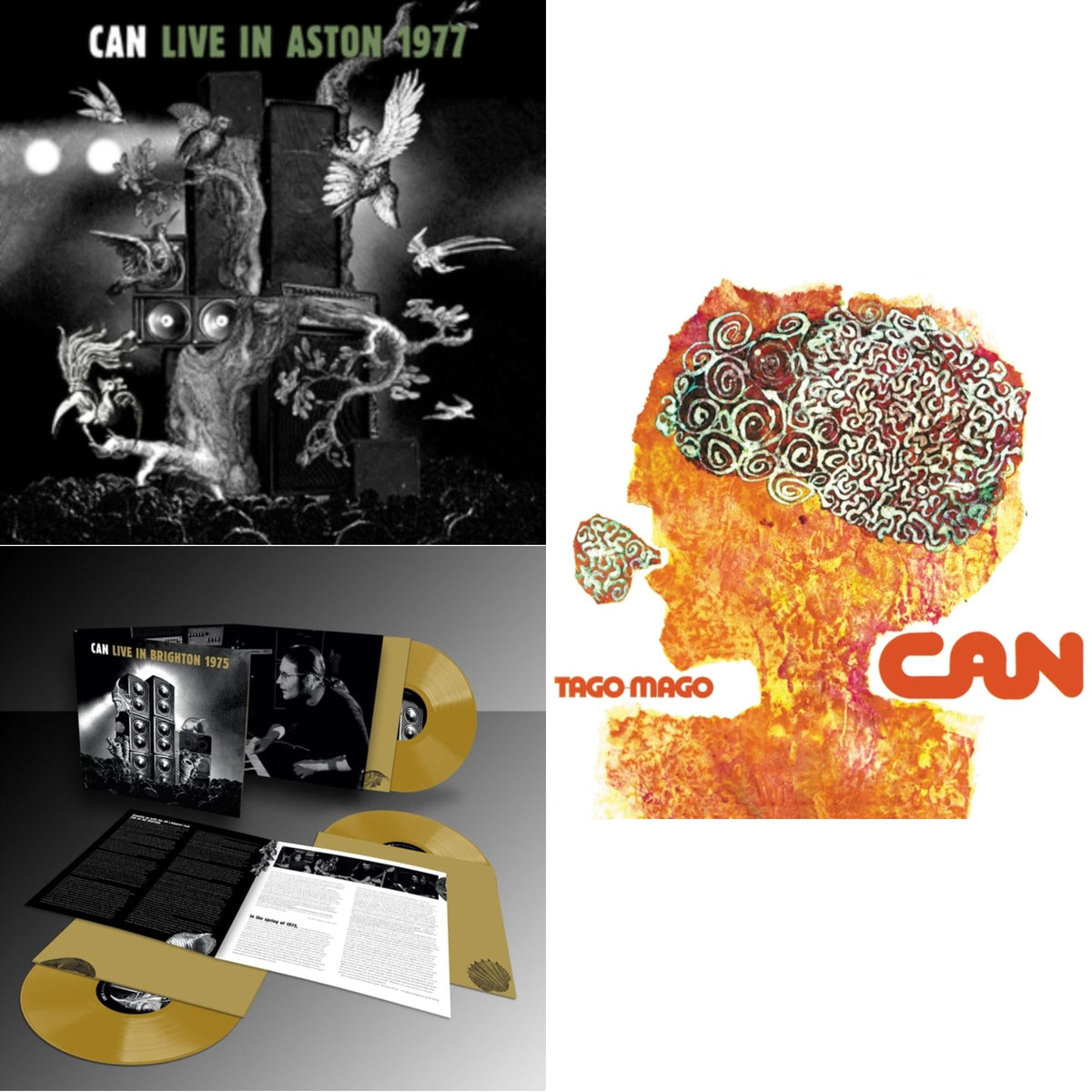 This is a 3 LP Vinyl SKU bundle.
1.This LP Vinyl is brand new.Format: LP VinylMusic Style: KrautrockThis item's title is: Live In Aston 1977Artist: CanLabel: MuteBarcode: 5400863143688Release Date: 6/28/2024
2.This LP Vinyl is brand new.
