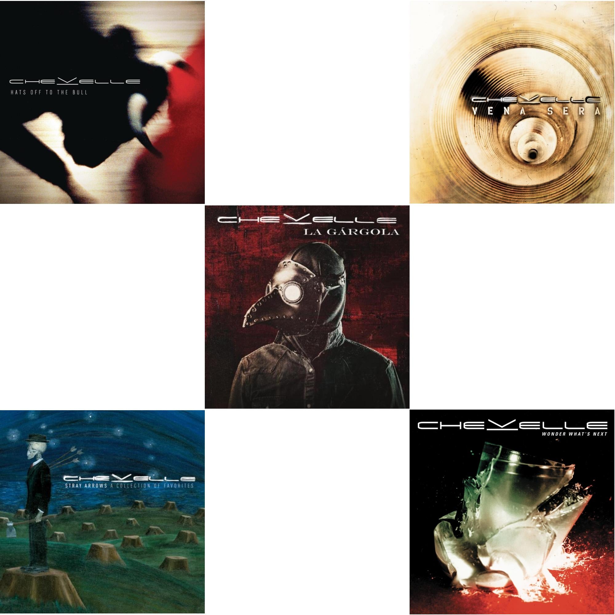 Chevelle - Hats Off To The Bull & Stray Arrows: Collection Of Favorites & La Gargola & Vena Sera & Wonder What's Next - CD Bundle