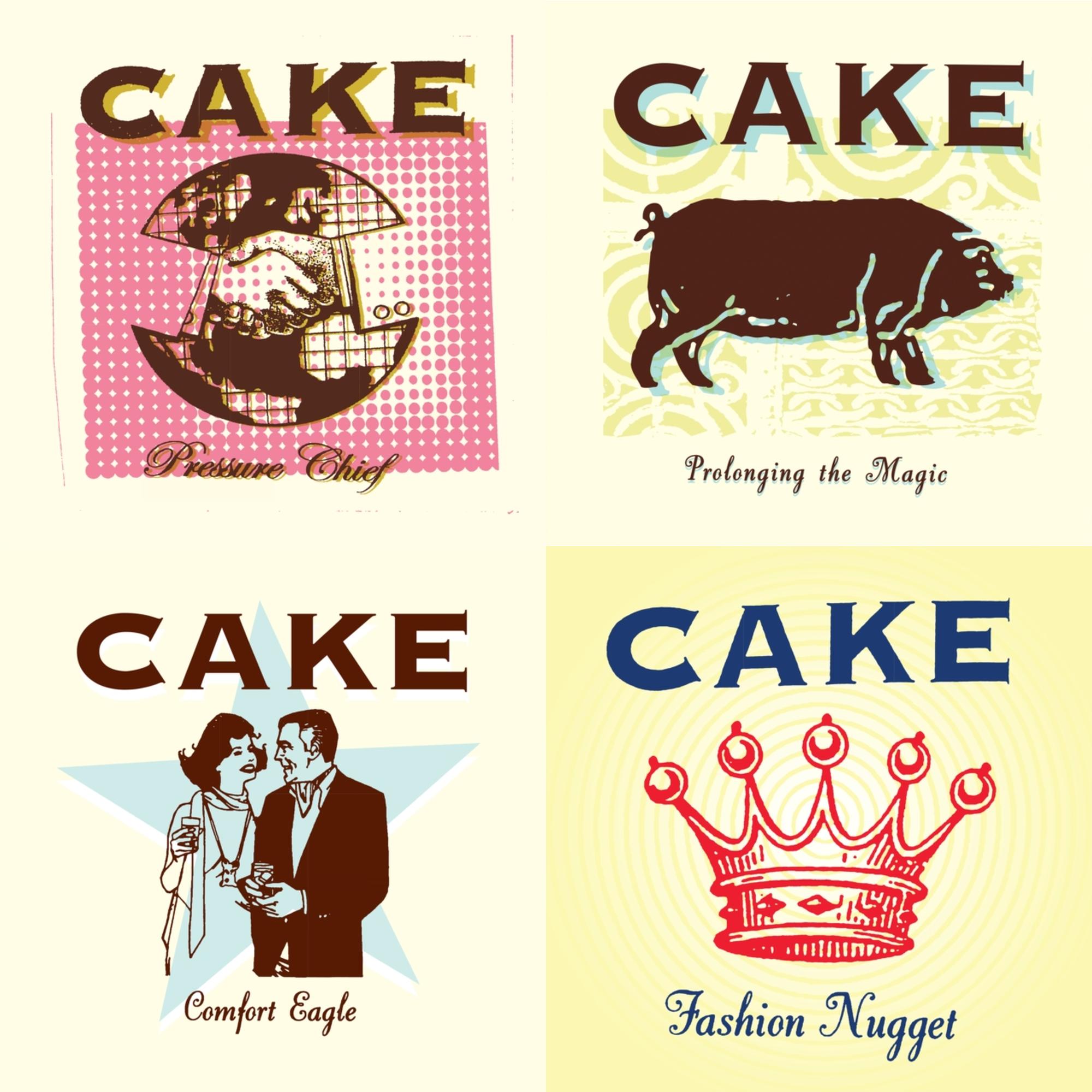 Cake - Fashion Nugget (X) (180G) & Prolonging The Magic (180G) & Comfort Eagle (180G) & Pressure Chief - LP Vinyl Bundle