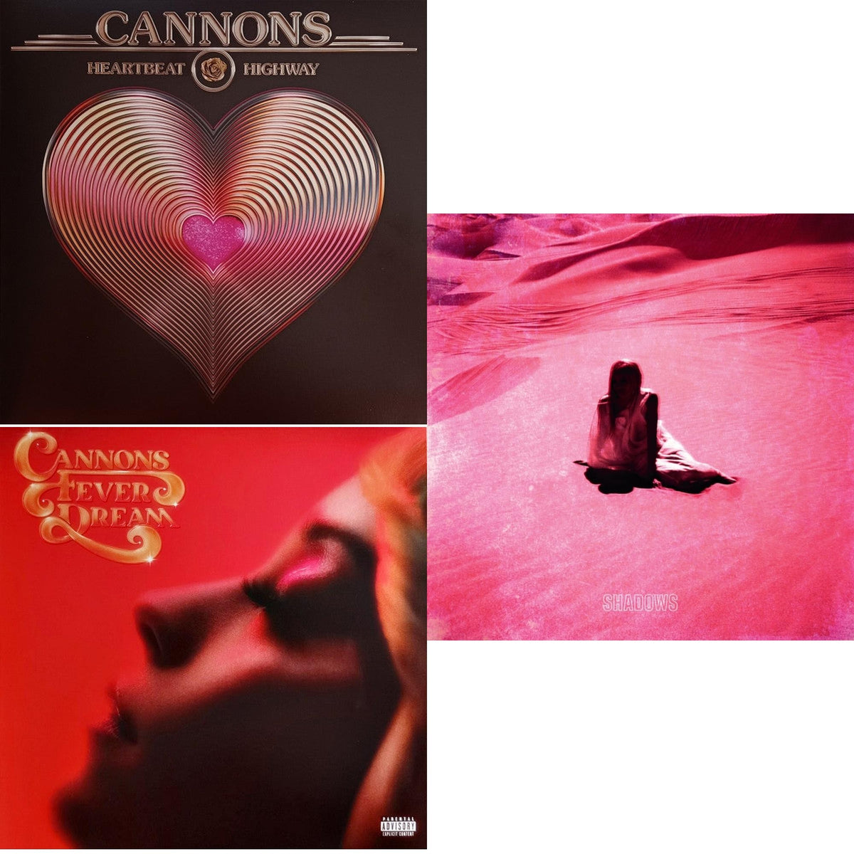 Heartbeat Highway (150G/Metallic Gold LP Vinyl) & Fever Dream (X) & Shadows (Pink LP Vinyl)